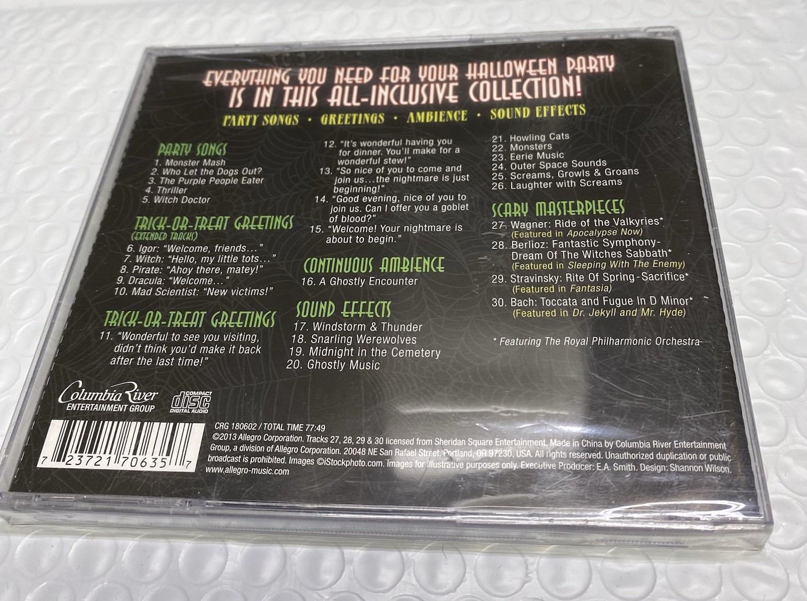 Ultimate Halloween Party by Various (CD, 2013, Columbia River Entertainment) NEW