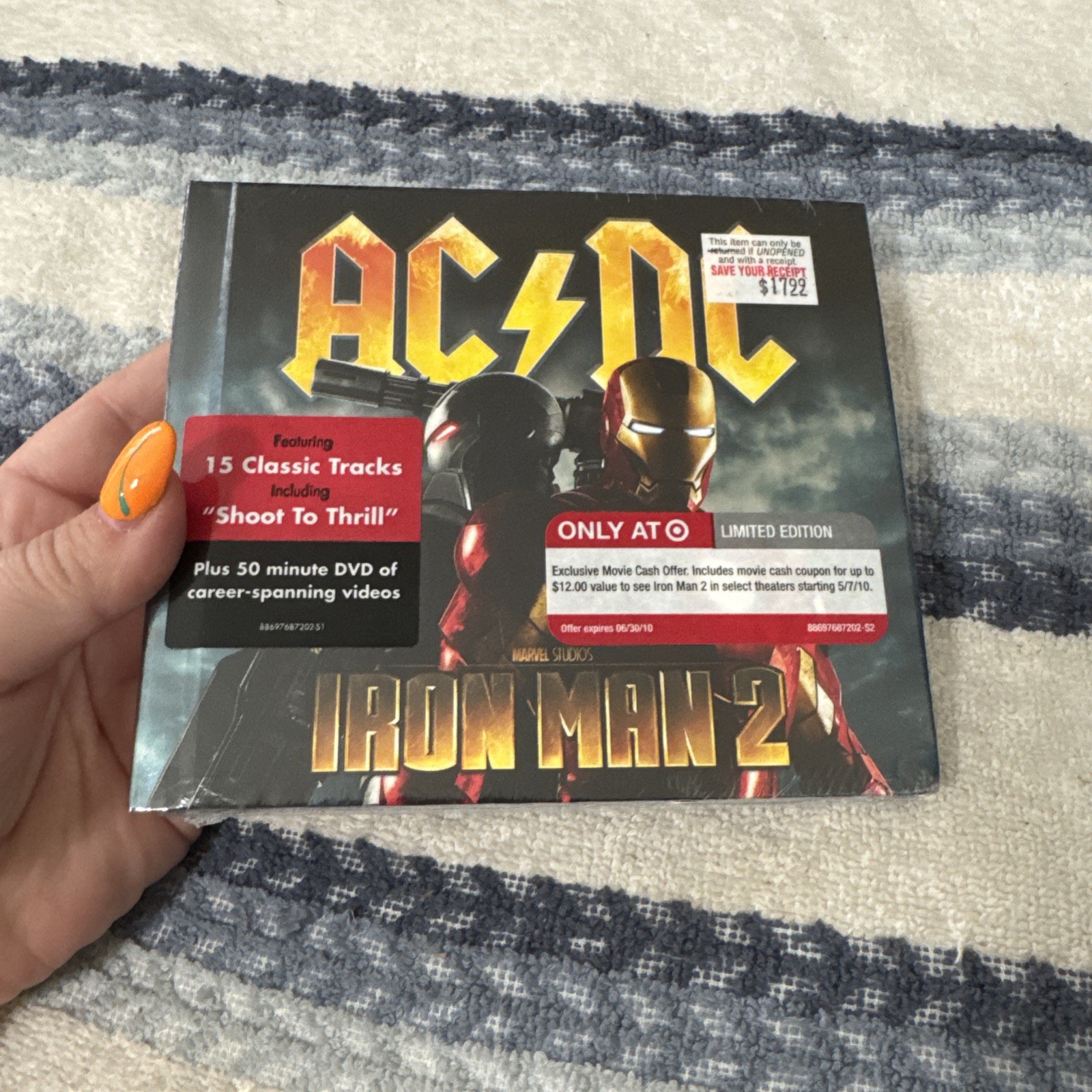 NEW** AC/DC ** Sealed CD/DVD ** IRON MAN 2 Marvel Studios
