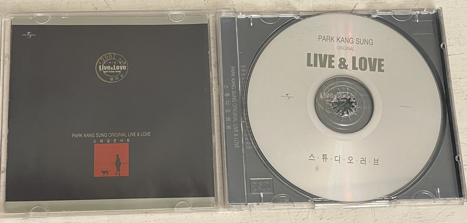 PARK KANG SUNG Live & Love Music CD Album Korean Pop Dance R&B 2001