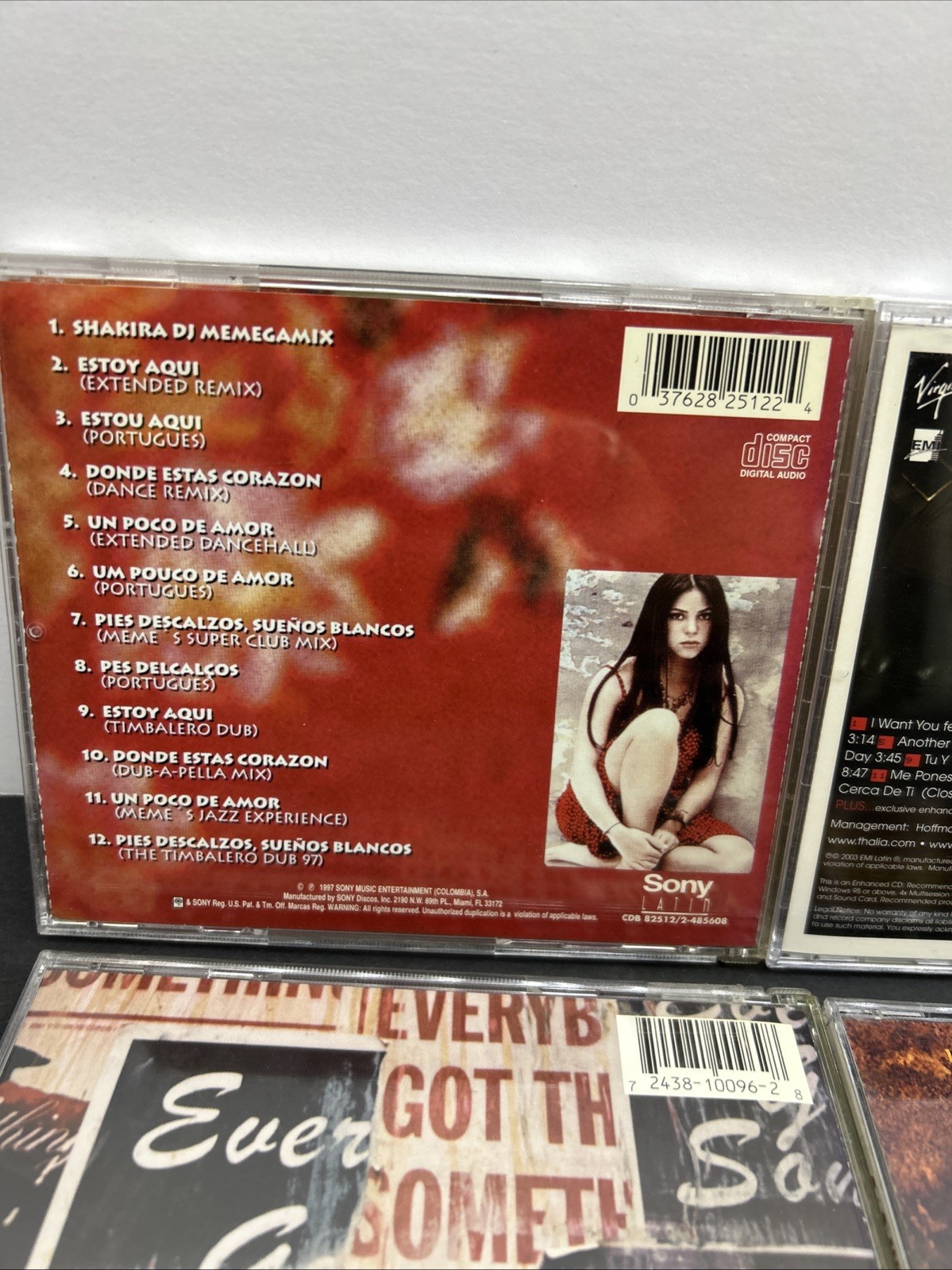 SOUL/R&B LOT OF 6 CD’S SHAKIRA, THALIA, JENNIFER LOPEZ, NIKKA COSTA, PCD, C+C