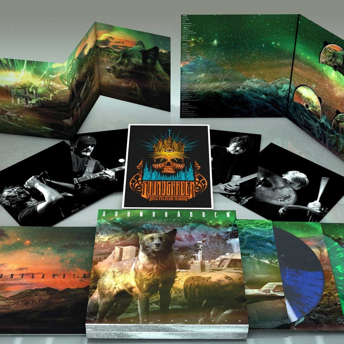 SOUNDGARDEN: TELEPHANTASM – 2CDS + 1DVD + 3LPS MULTI-COLORED VINYL BOX SET [NEW]