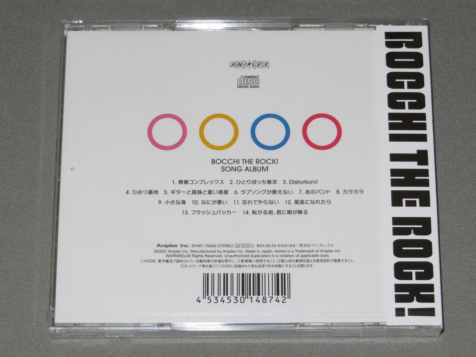Bocchi the Rock! / Kessoku Band / CD Standard Sealed Japan SVWC-70640