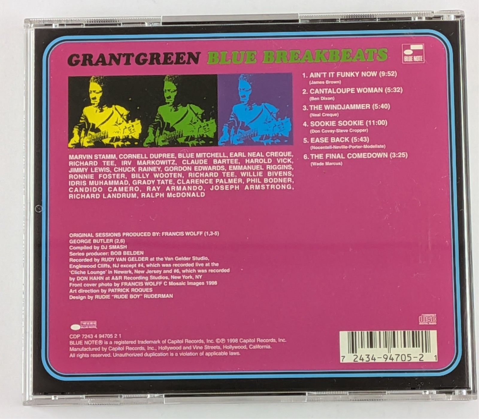 Blue Breakbeats CD, Grant Green (1998) – Jazz Funk