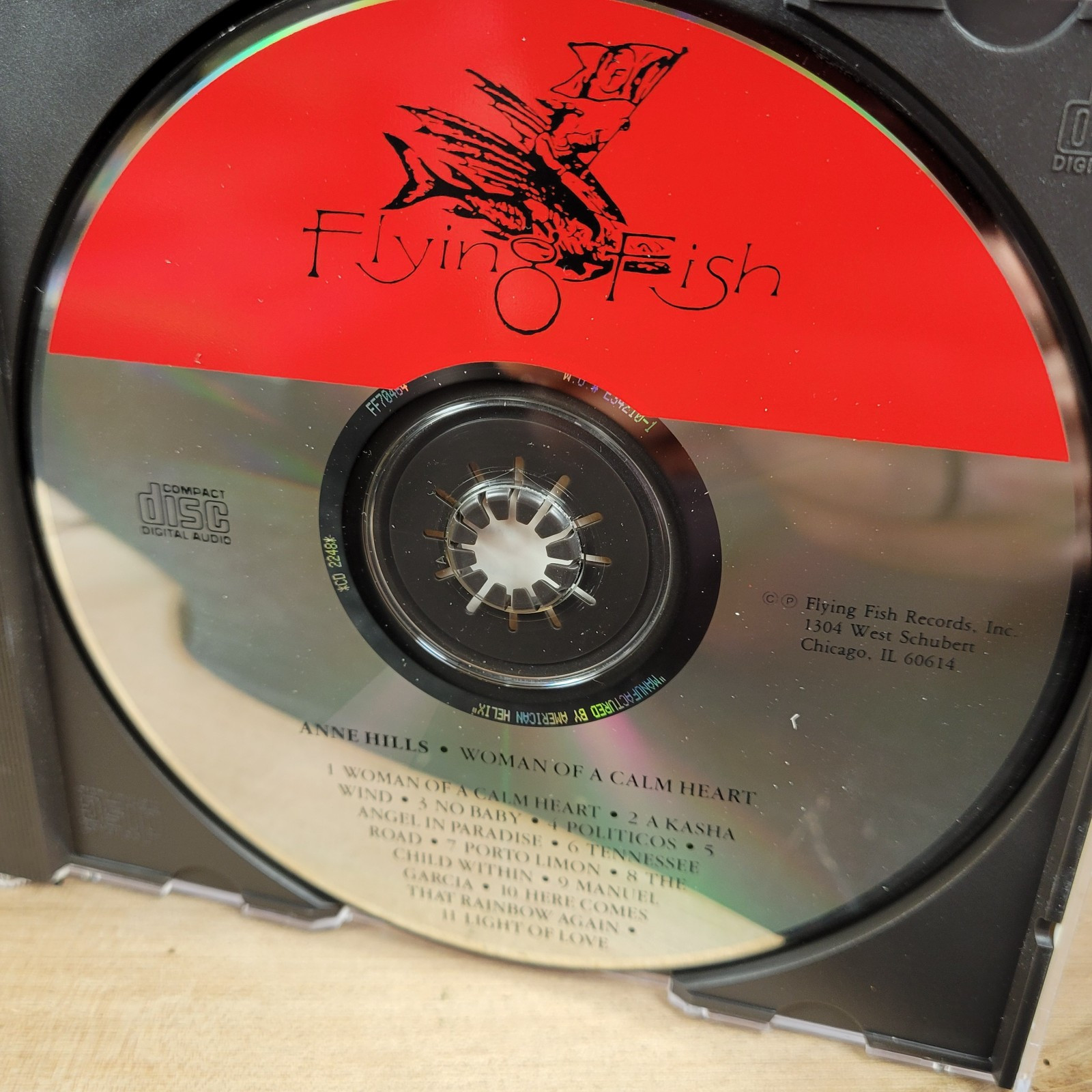 Woman Of A Calm Heart by Anne Hills Music CD 1997 Flying Fish Records