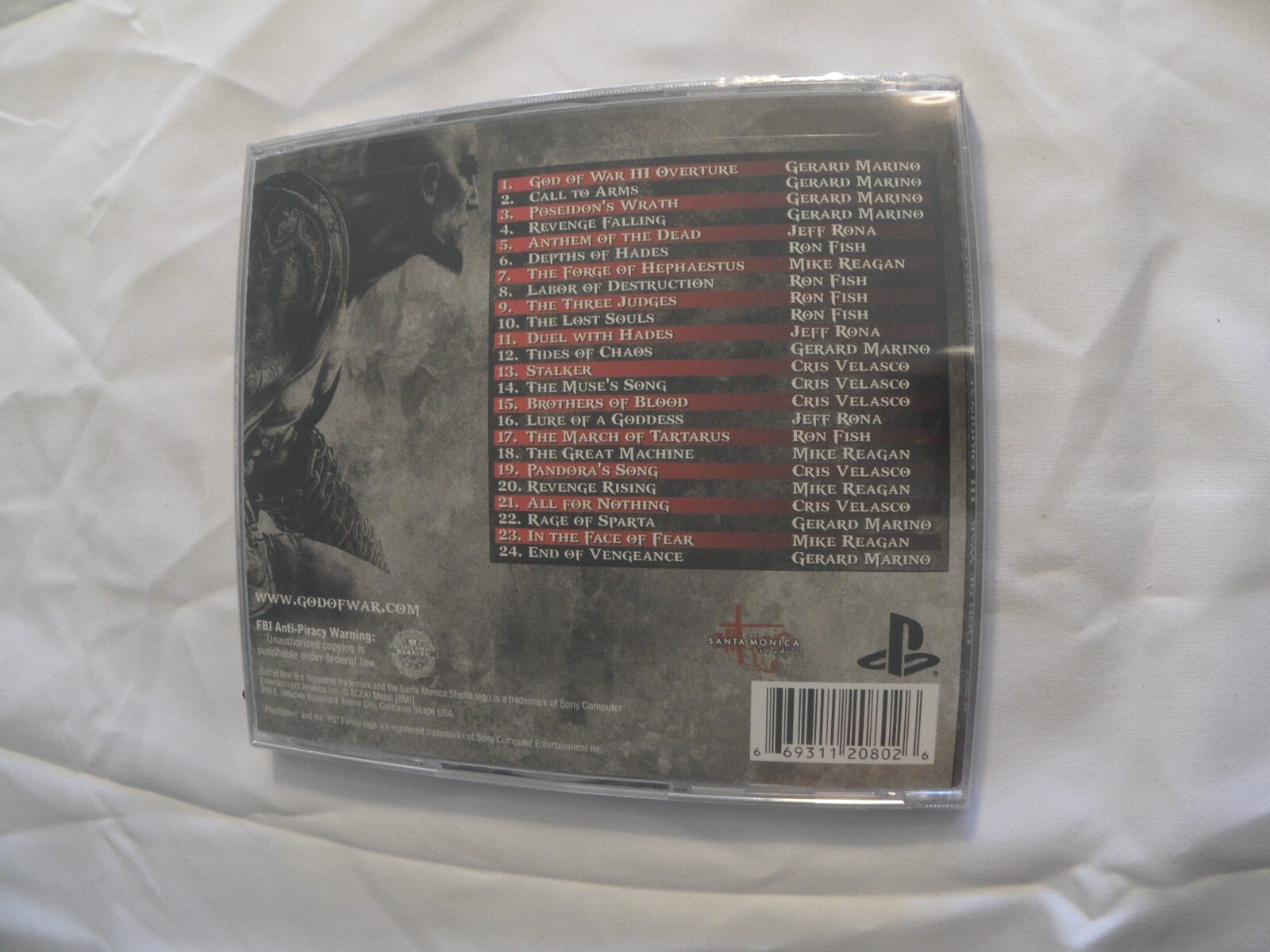 CD-112 SEALED 2010 PlayStation GOD OF WAR 3 VIDEO GAME SOUNDTRACK CD