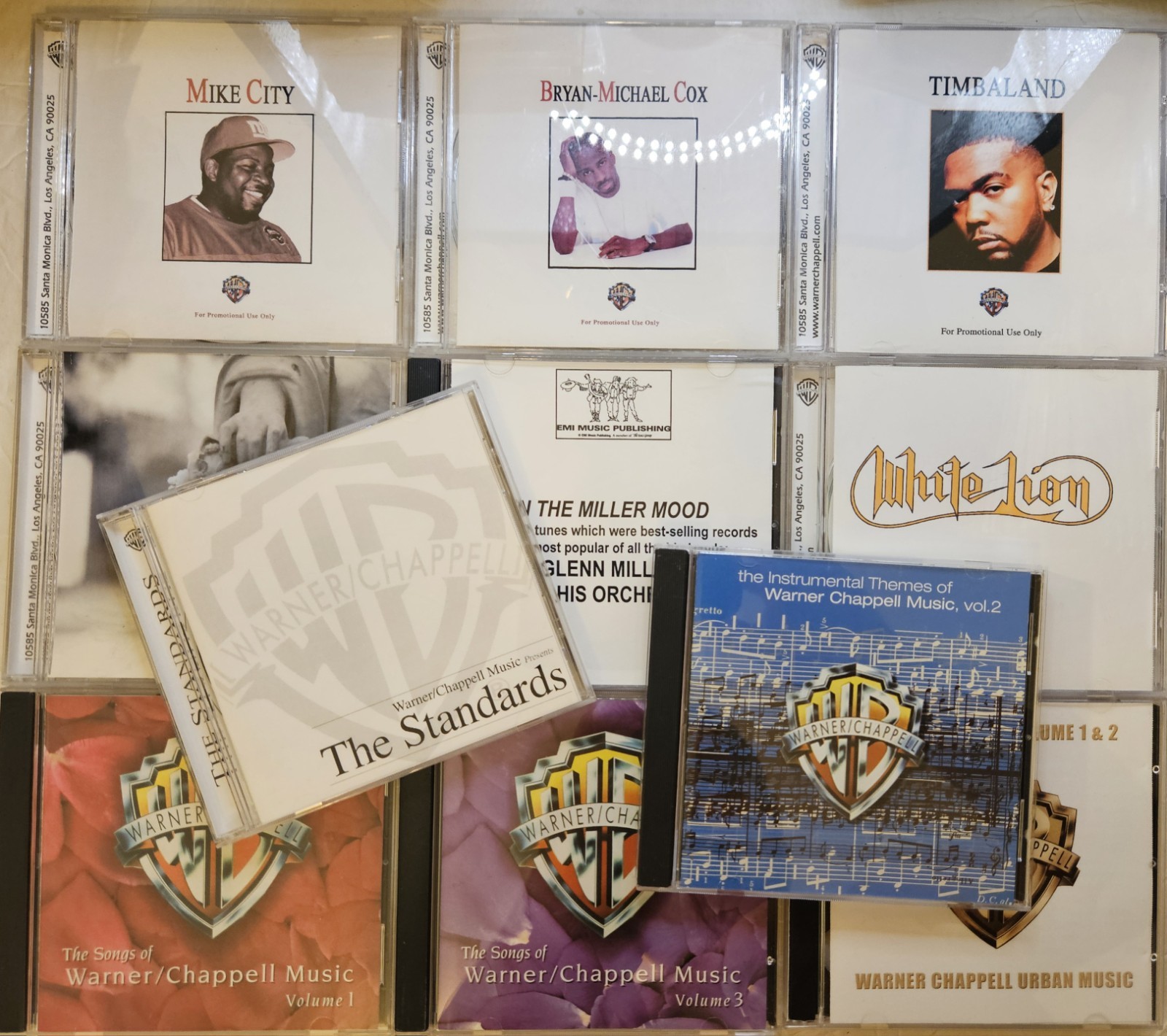 Warner Bros EMI PROMO Licensing CD-R PRIVATE PRESS ROCK SOUL FUNK Lot Of 56 VG+