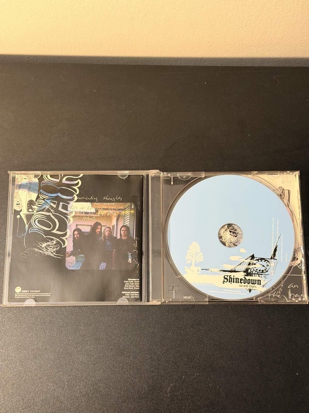 Vintage Shinedown Us and Them CD Album 2005 Atlantic Rock Jewel Case 83602-2