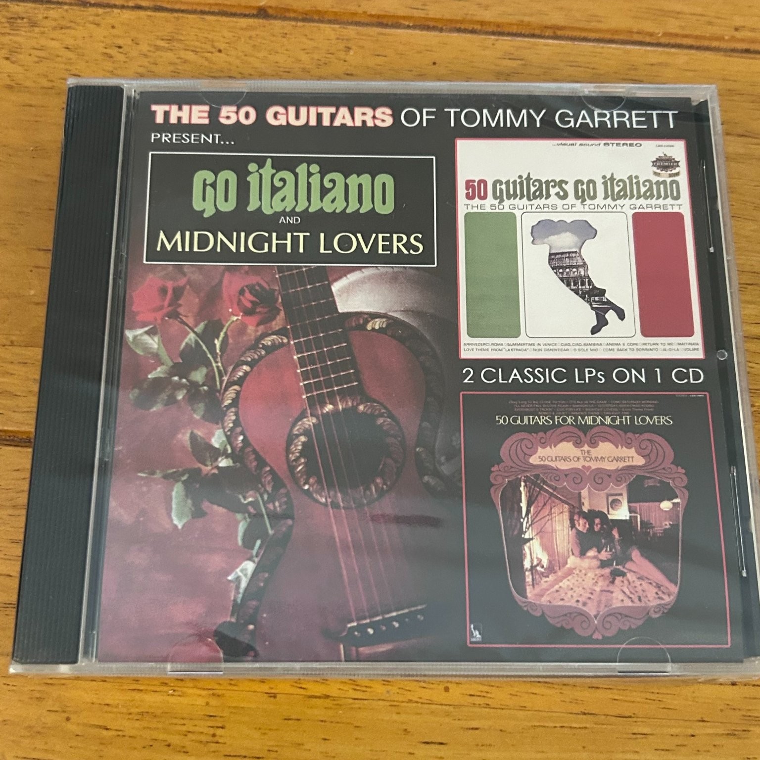50 Guitars of Tommy Garrett Go Italiano / Midnight Lovers CD 2009 Latin New