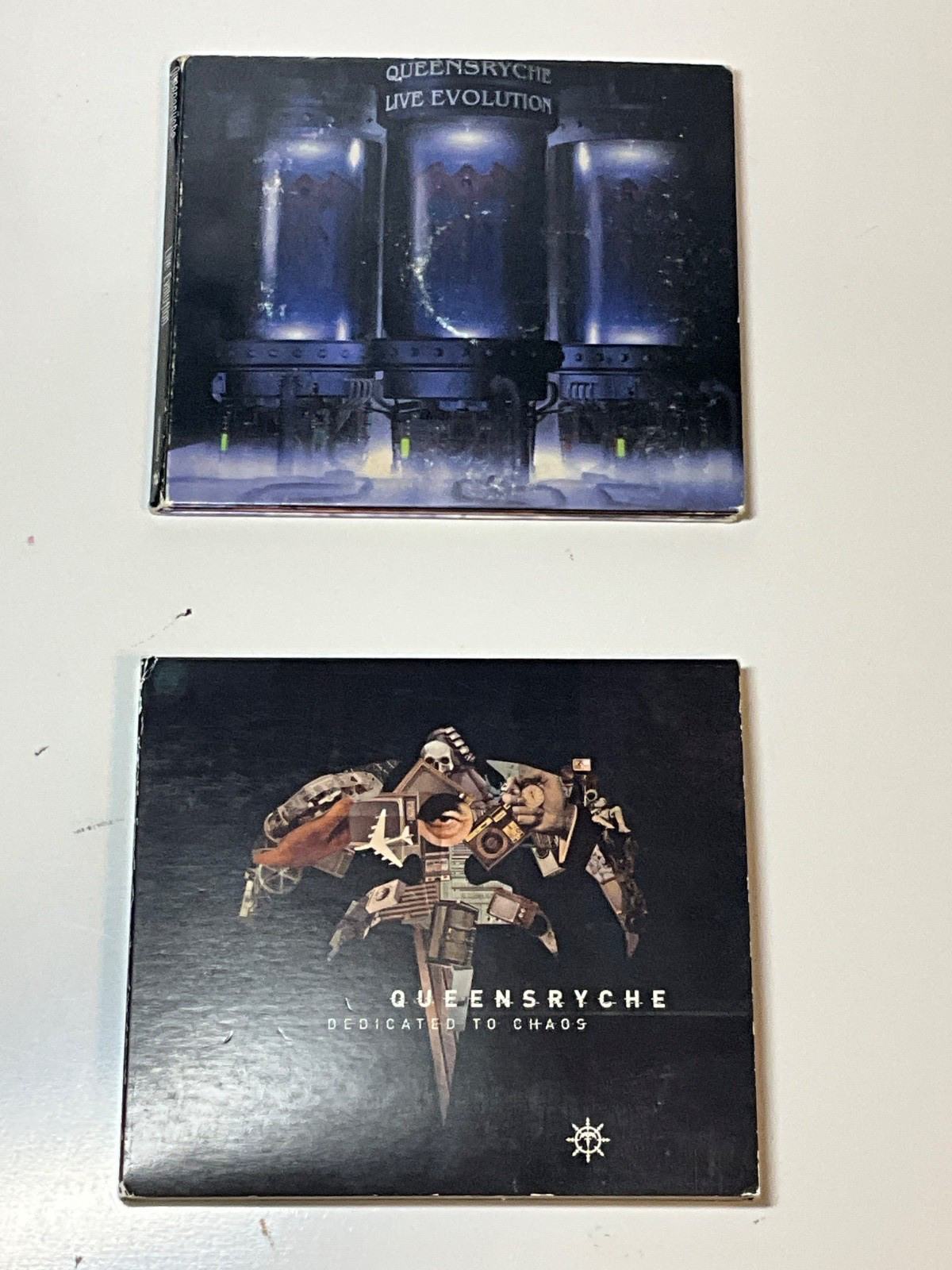 Queensryche 4 CD Lot Dedicated To Chaos, Live Evolution, Empire, Live Crime