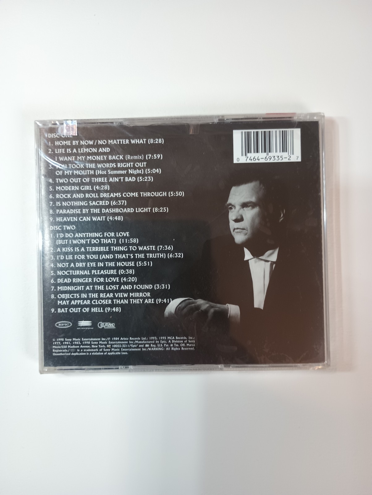 2 CD set – The Very Best of Meat Loaf – Epic 1998 NEW/SEALED