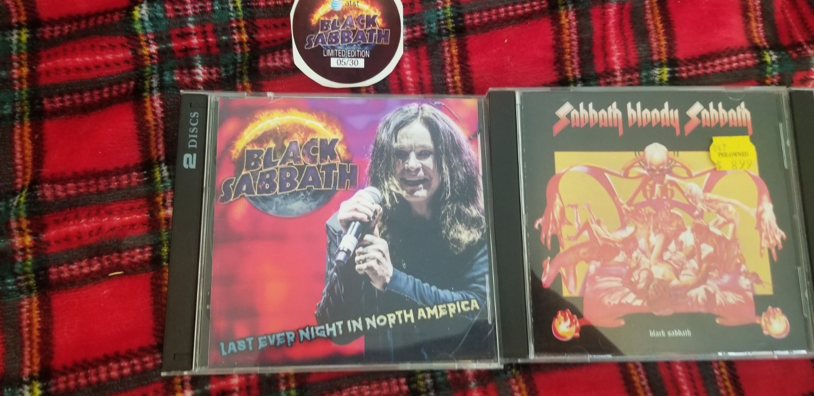 Black Sabbath- Sabbath Bloody Sabbath CD/with Rare Live CD-r Lot Used Very Good