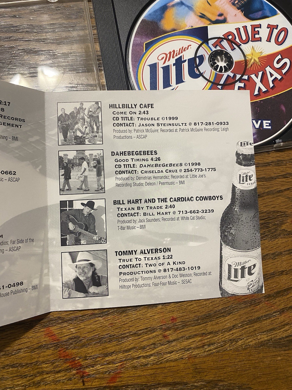 TEXAS LIVE TRUE TO TEXAS CD Dale Watson Pat Green Bill Hart George DeVore Rare