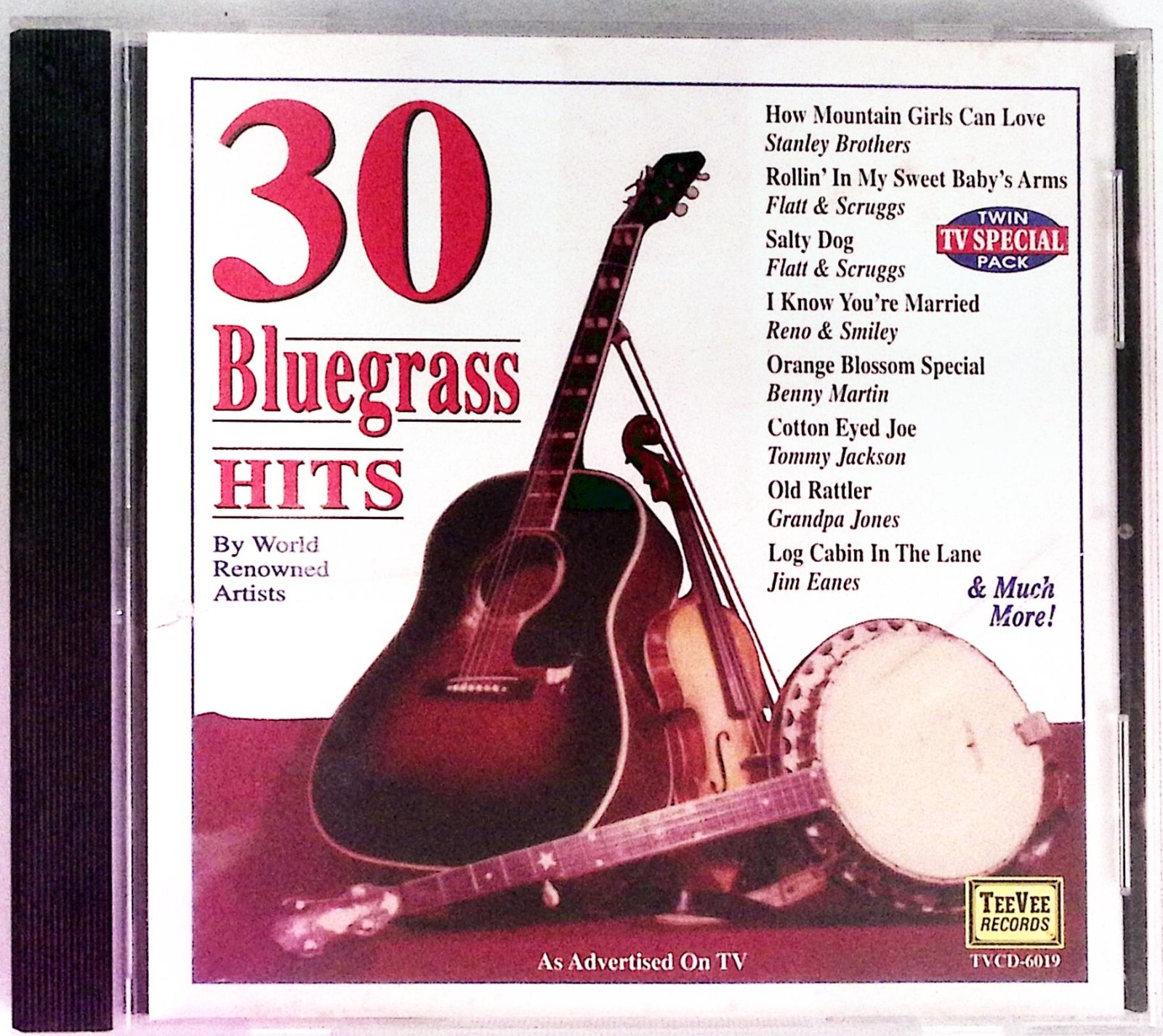 30 BLUEGRASS HITS BY WORLD RENOWNED ARTISTS TEE VEE CD 5605