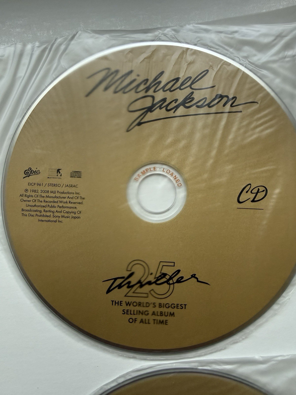 Thriller 25 Limited Edition Promo Japan Michael Jackson CD DVD