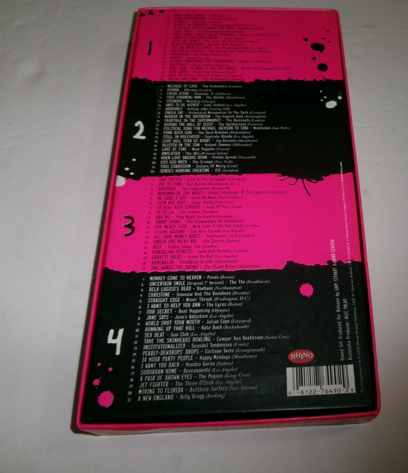 Left Of The Dial 80’s Underground 4 CD Box Set with Book Jam Cure Pixies Cocteau