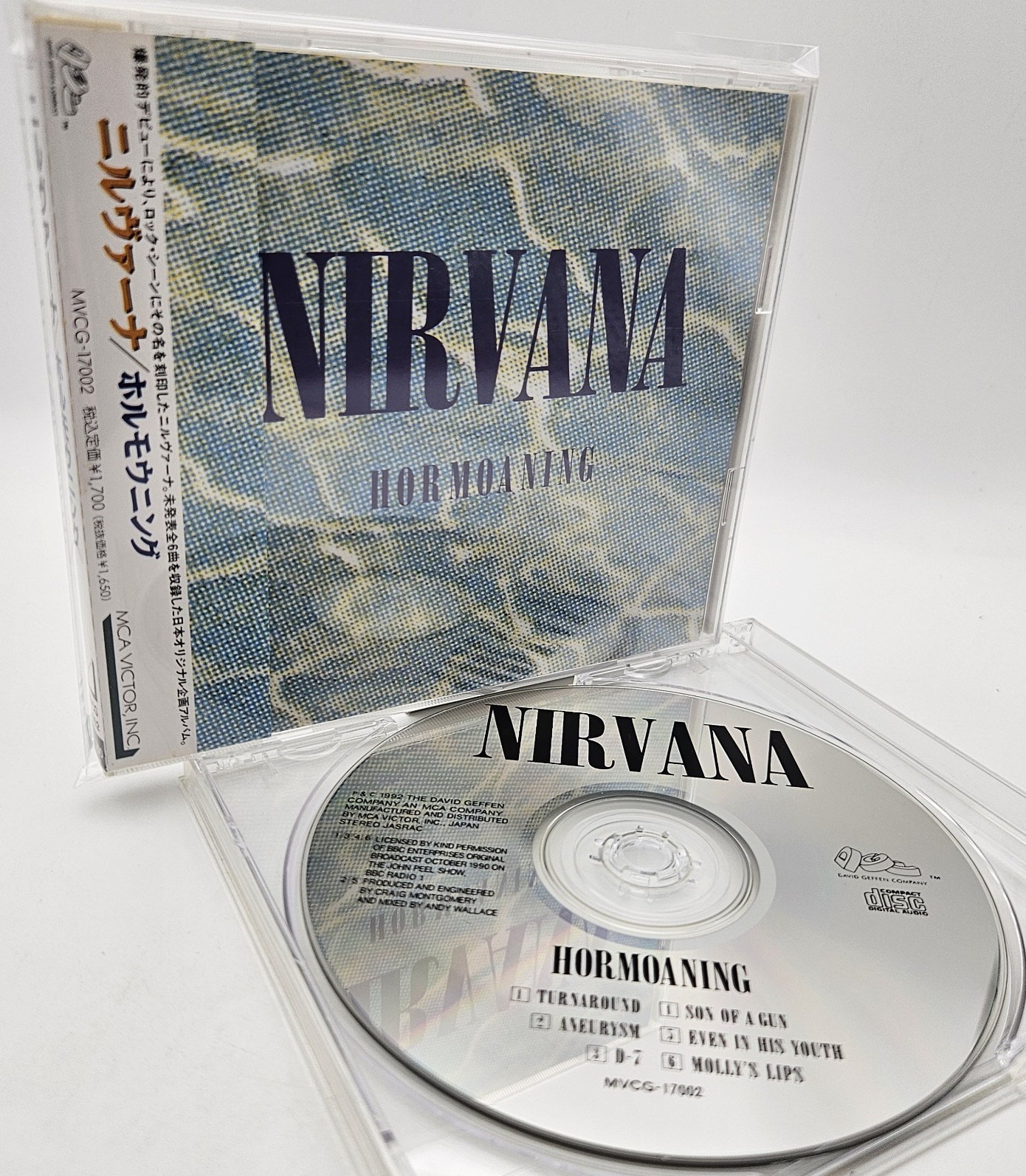 NIRVANA Hormoaning Japan EP CD MVCG-17002 w/OBI 6tracks 1992 Geffen Super Rare
