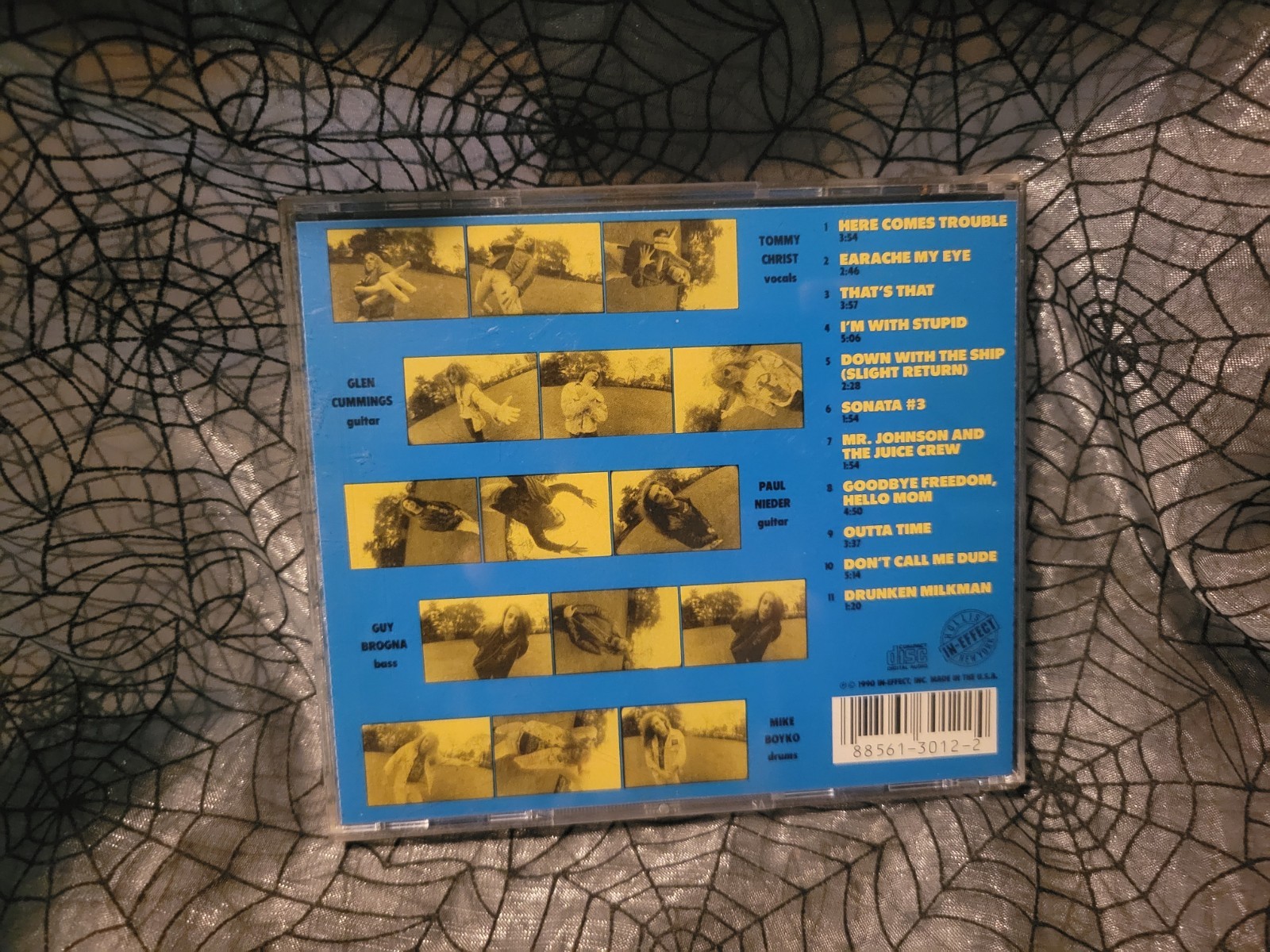 SCATTERBRAIN Here Comes Trouble CD 1990 In-Effect Records Thrash Metal Punk