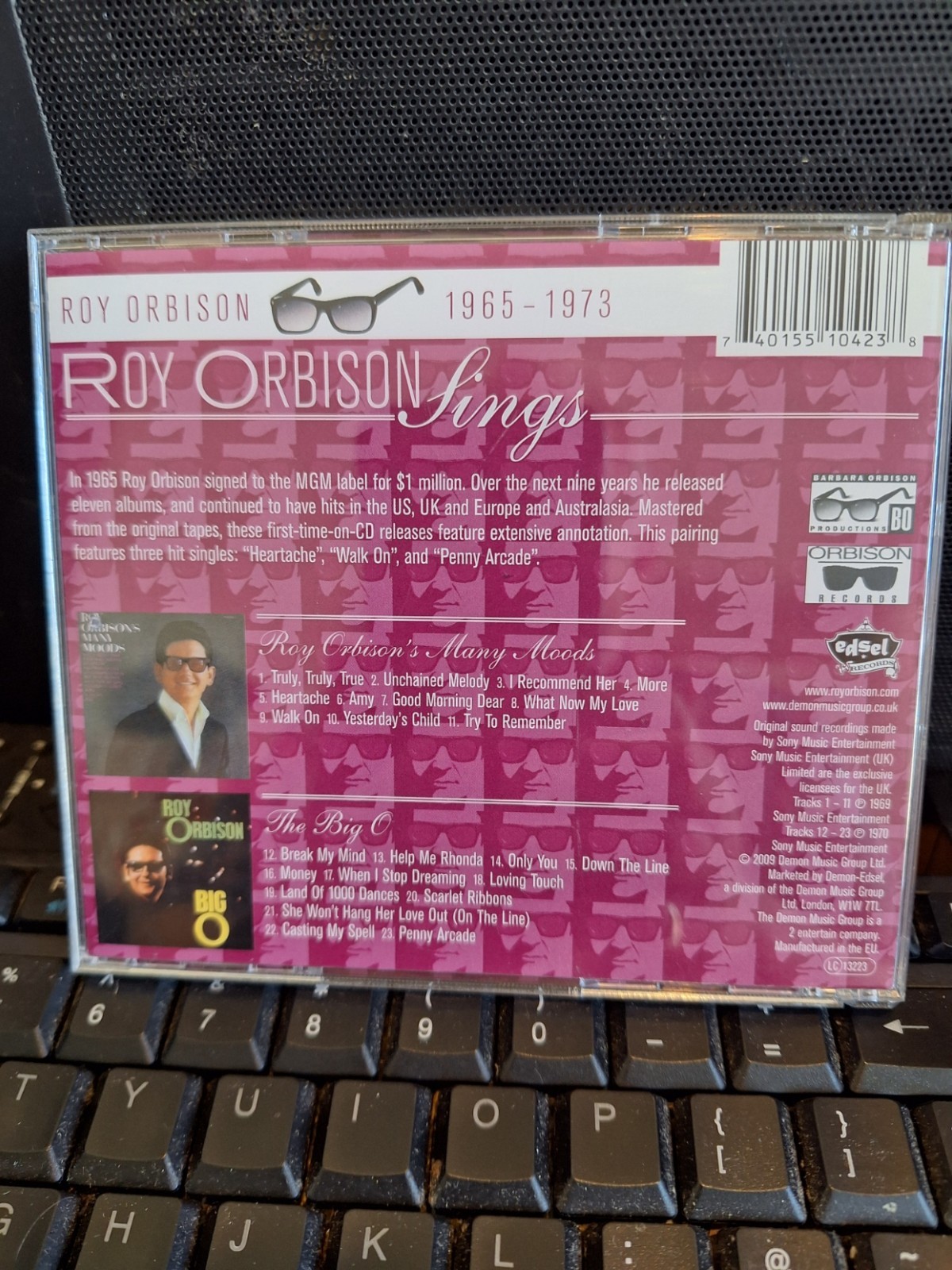 Roy Orbison Many Moods & The Big O 2 ALBUMS ON 1 CD NEW UNSEALED PENNY ARCADE