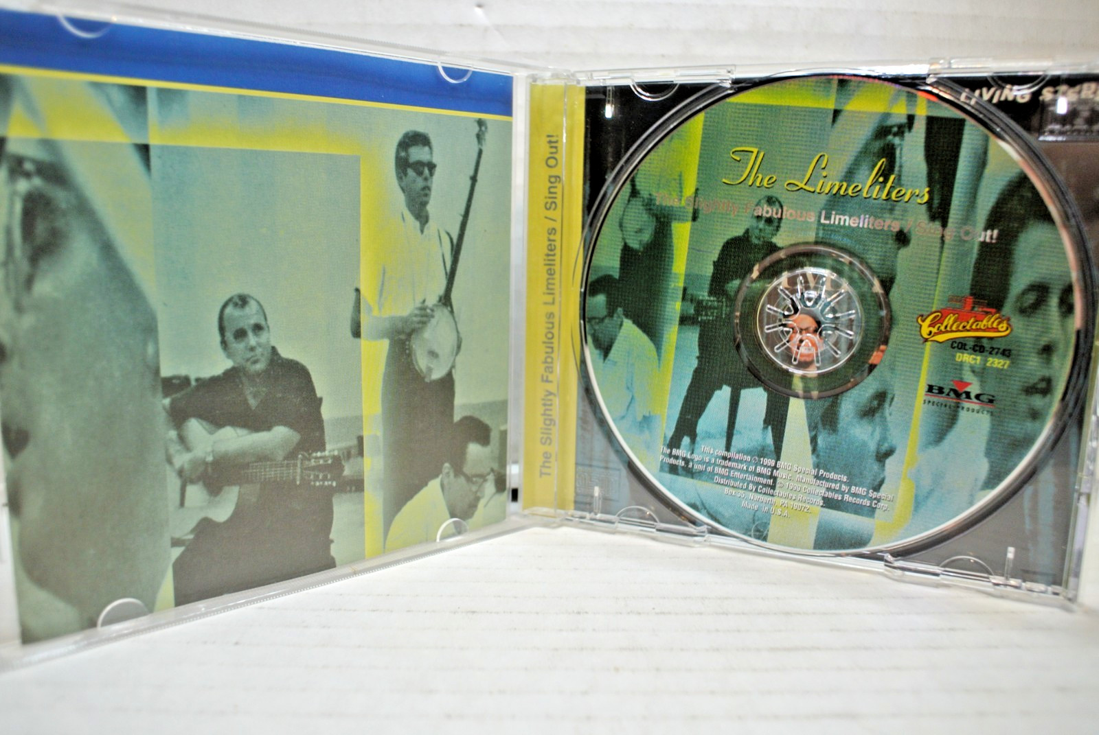 THE LIMELIGHTERS 2 ALBUMS ON 1 CD – SING OUT! & THE SLIGHTLY FABULOUS – FOLK