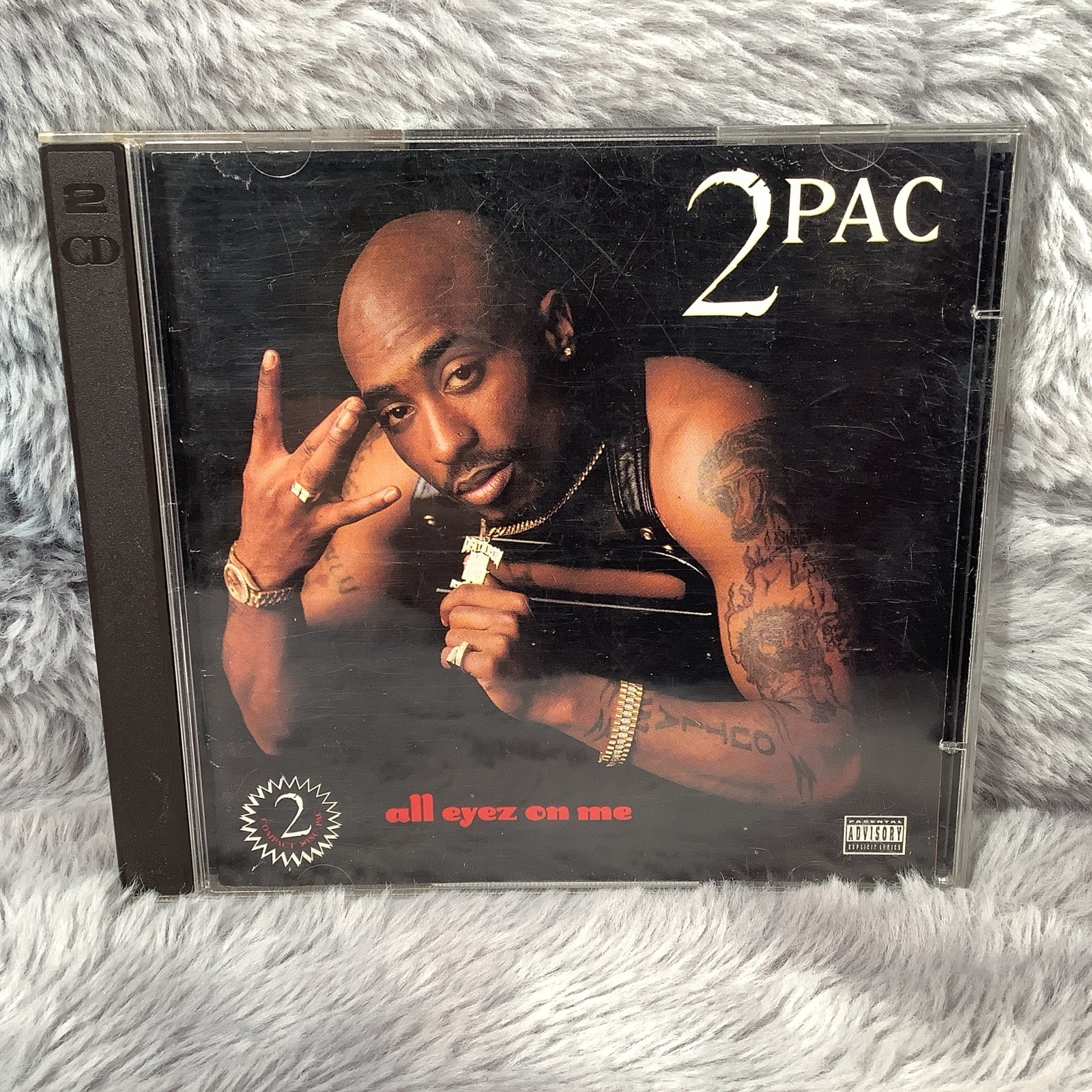 2PAC ALL EYEZ ON ME 2CD ALBUM 1996 DEATH ROW RECORDS (BARCODE: 731452420428)