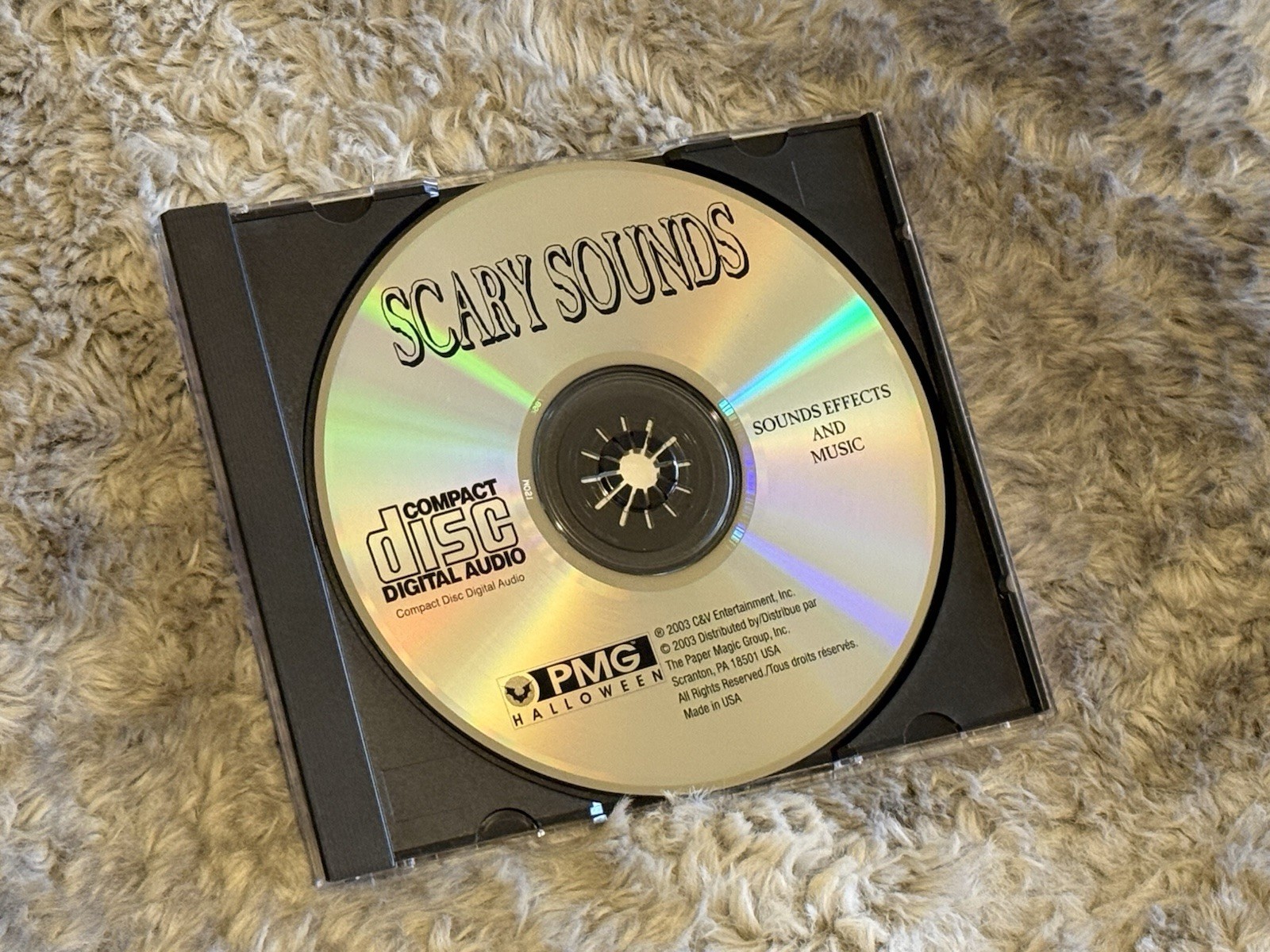 2003 Scary Sounds CD ~ 75 Min Eery Collection Of Sounds! ~ Halloween CD ✨🎃✨