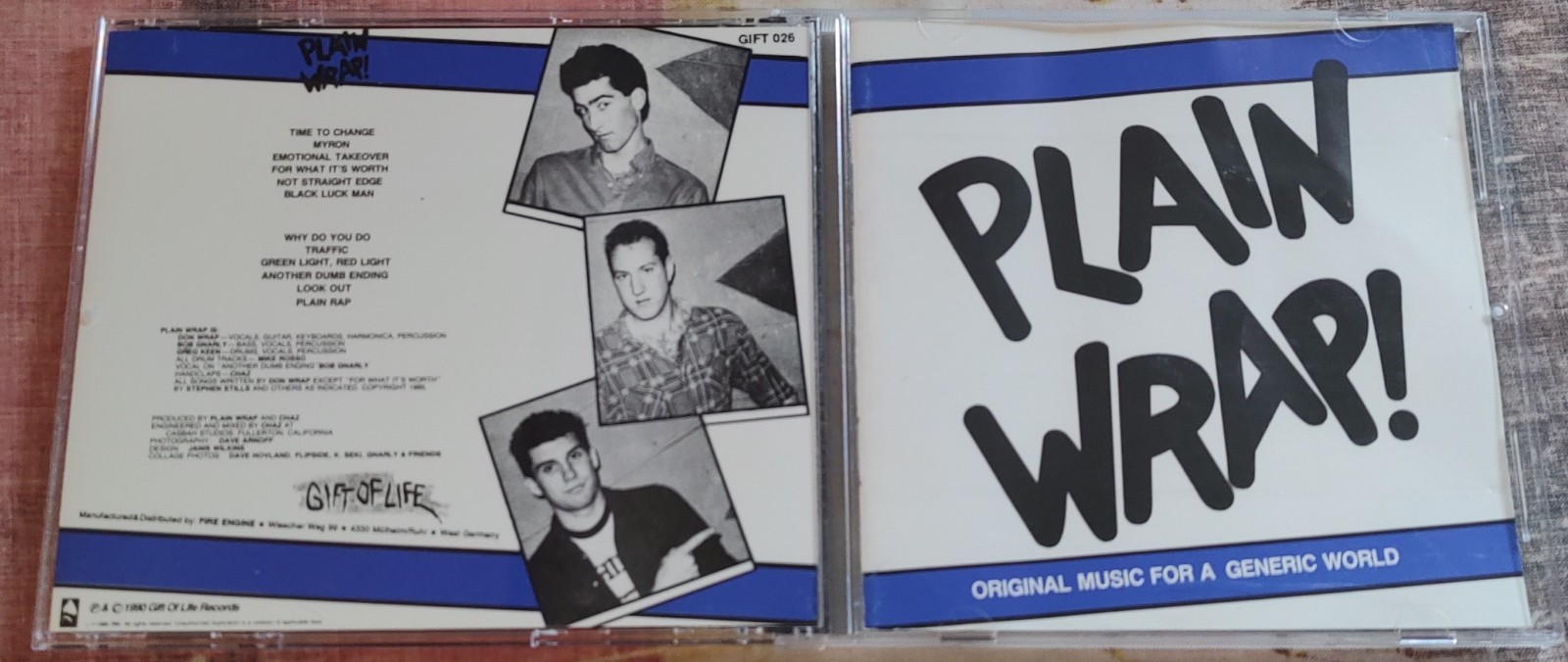 Plain Wrap! – Original Music For A Generic World – 1985/1990 Gift Of Life -RARE