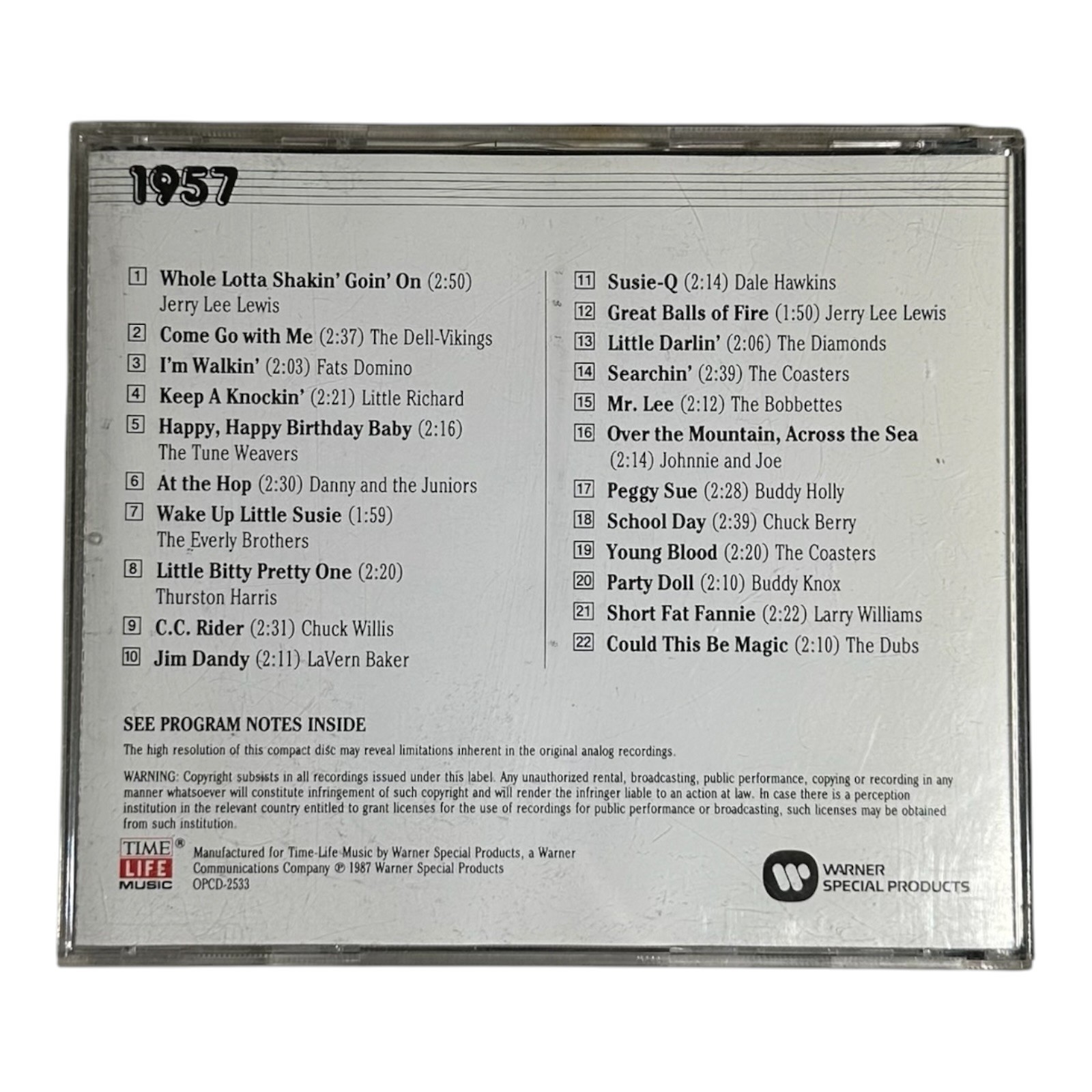Time Life The Rock N Roll Era 1957 CD Various Artists Oldies Remastered