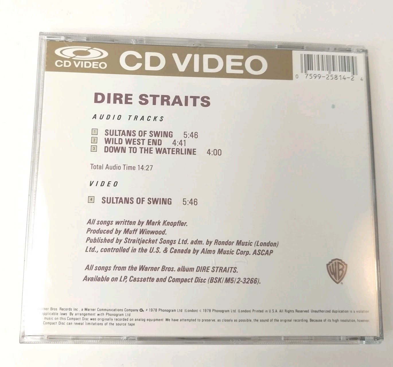 Dire Straits CD Video Single Lot Sultans Of Swing Money For Nothing 5″ CDV Rare