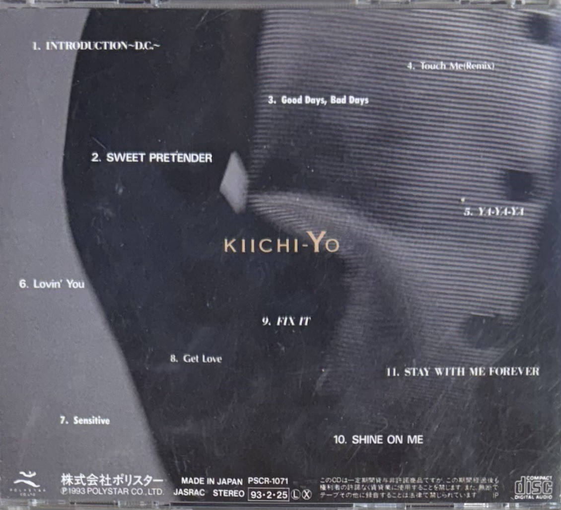 KIICHI-YOKOYAMA – KIICHI-YO PSCR-1071 (CD, 1993 Polystar Japan)