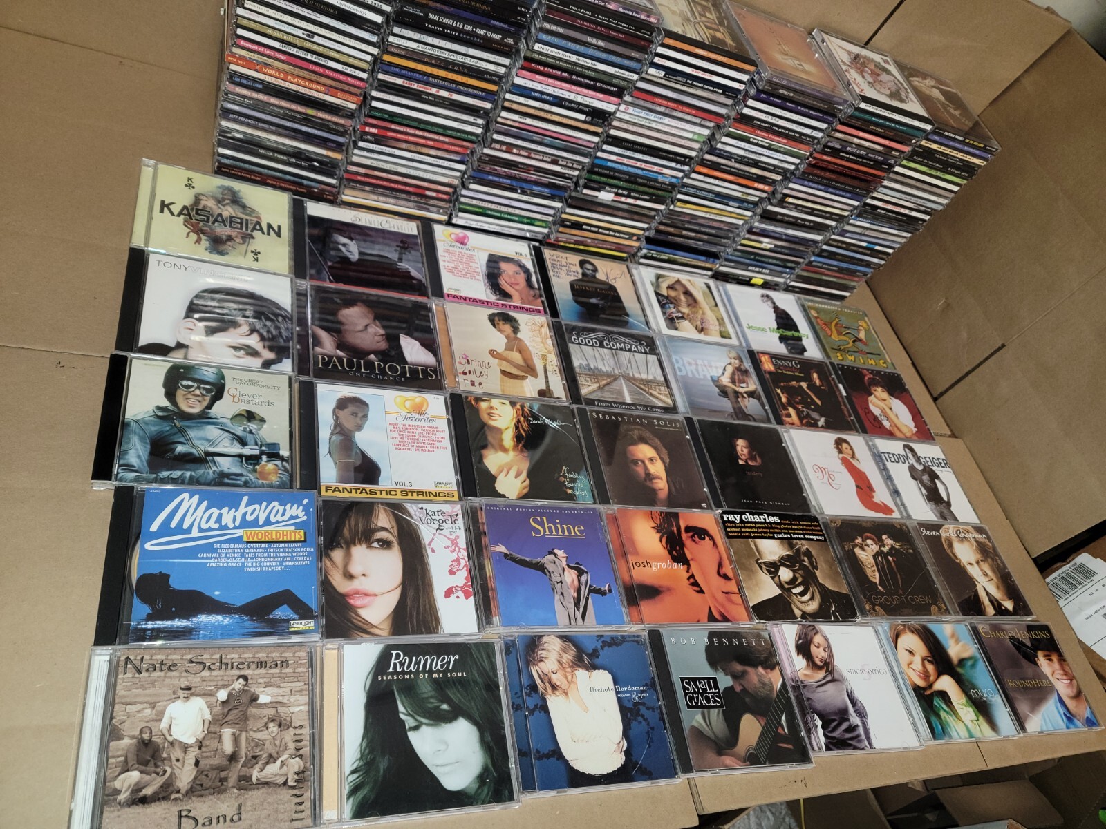Lot of 50 Assorted CDs MIX ALL Genres Artwork+Case RANDOM BUNDLE Wholesale Bulk
