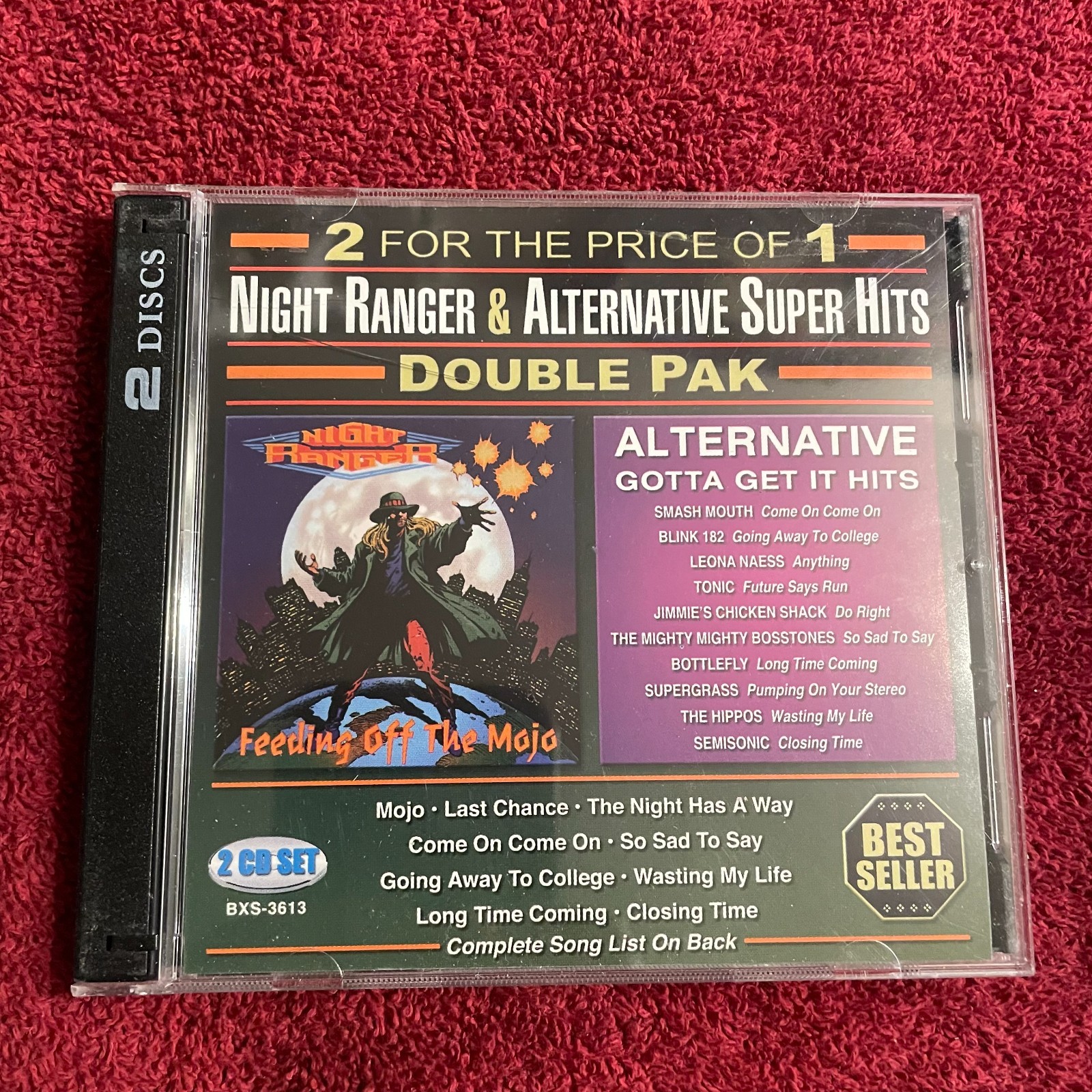 Night Ranger & Alternative Super Hits Double Pak CD (Rock, Alt, 1995, 2xCDs)