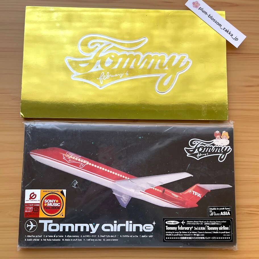Tommy February6 / Tommy airline Japan 1st Limited CD+DVD w/Postcards