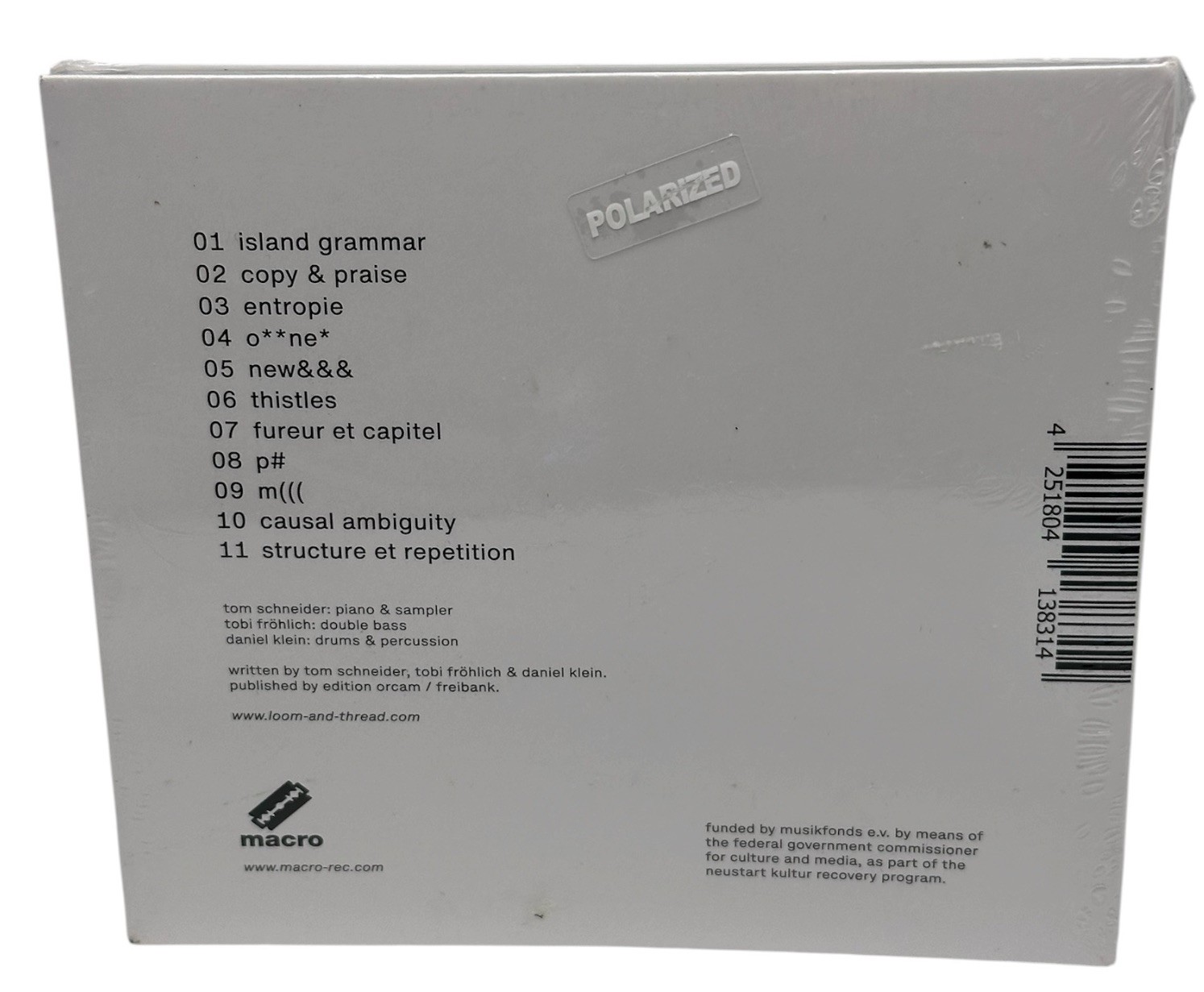 Loom & Thread Island Grammar CD Album Brand New Sealed