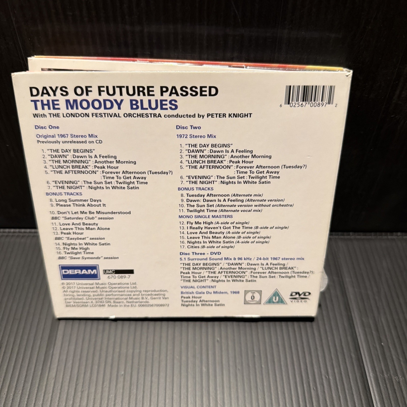 THE MOODY BLUES Days Of Future Passed 2 CD + DVD Box Set 5.1 SURROUND SOUND