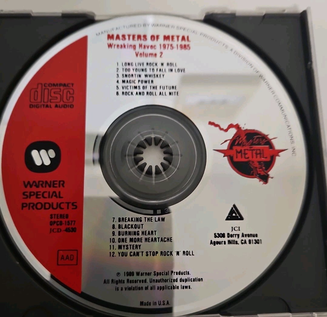 Masters of Metal: Wreaking Havoc 1975-1985 Volume 2 CD Various Artists VG+