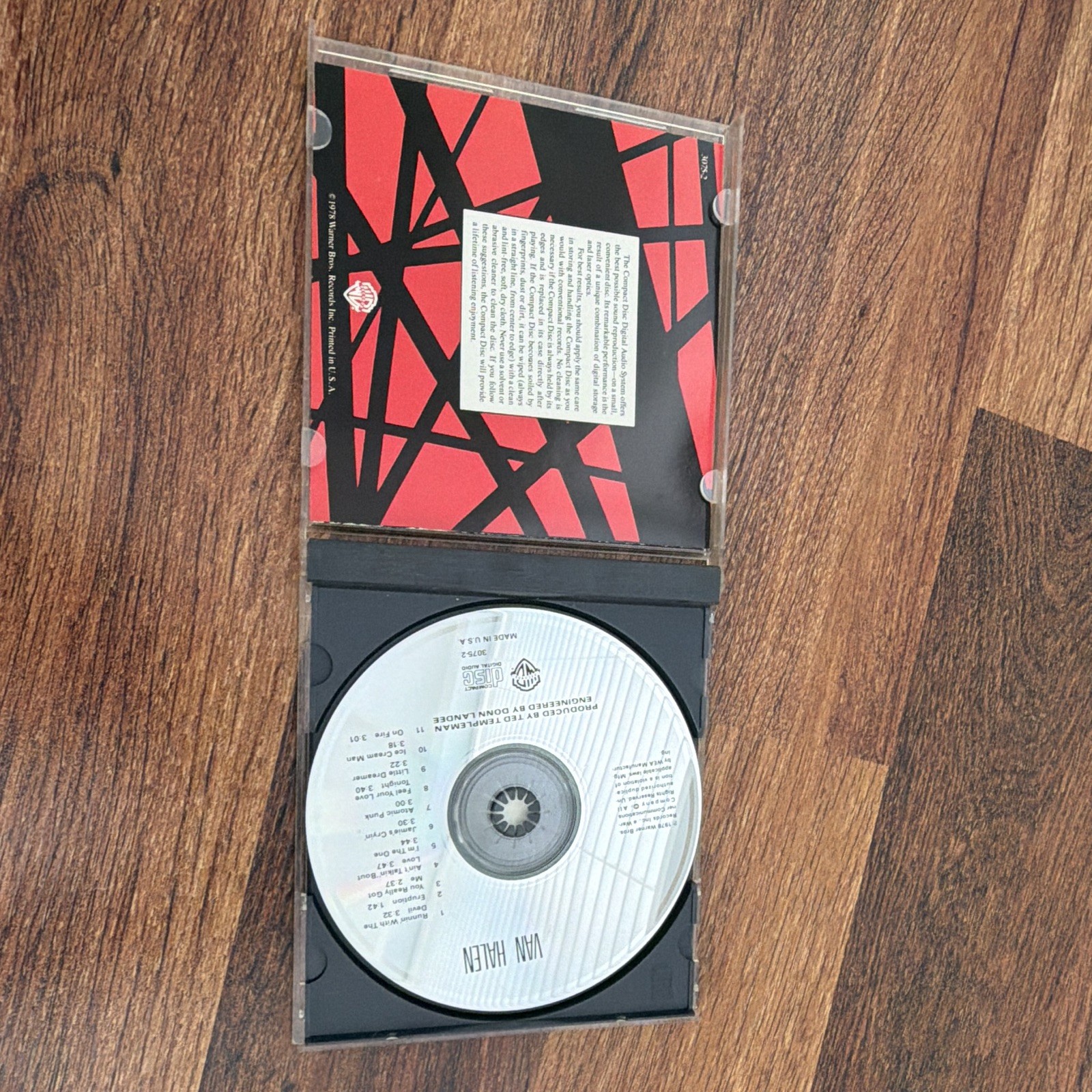 Van Halen – Van Halen (1978) CD Album Warner Bros. Rock, Cat# 9 27320-2