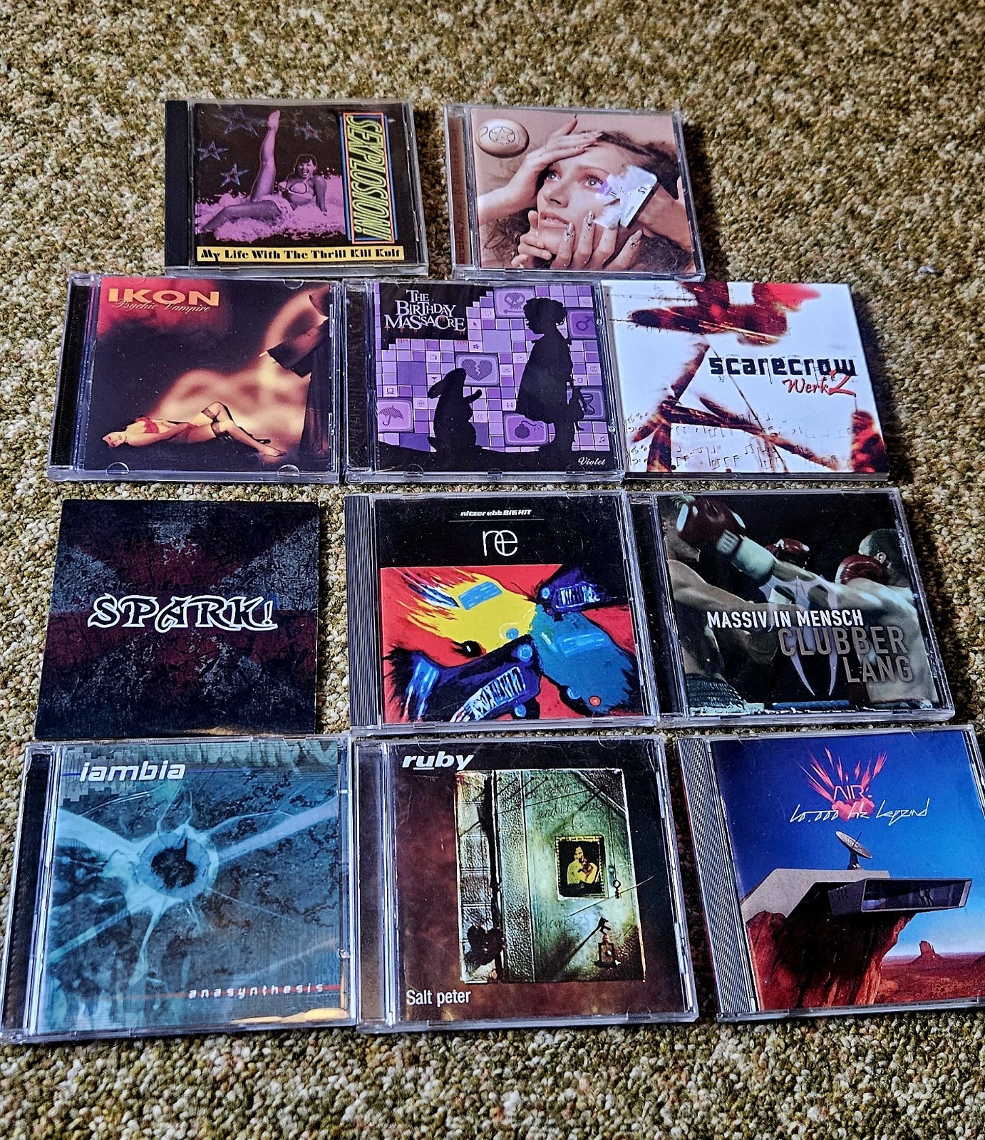 Lot Of 11 Cds Industrial Trip Hop Electronic Rock Birthday Massacre Nitzer Ebb