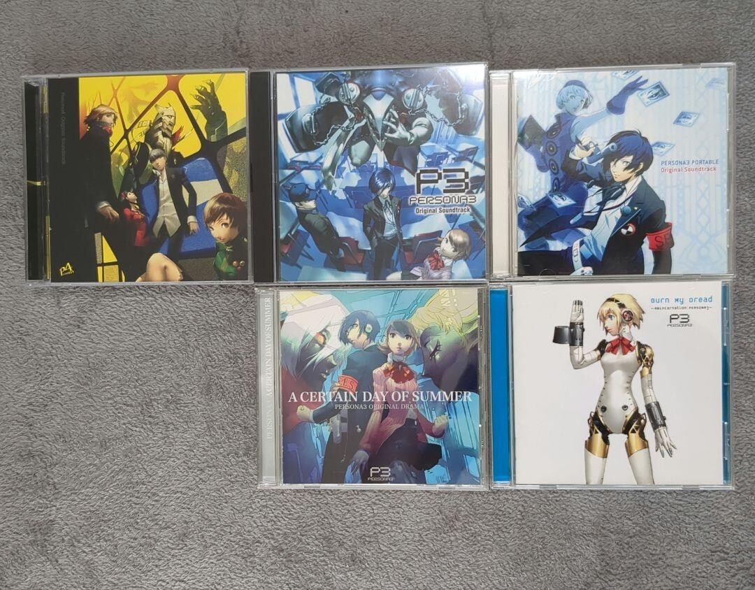 CD Persona 3 4 , Original Soundtrack & 3 Portable Burn my Dread … 5CDs