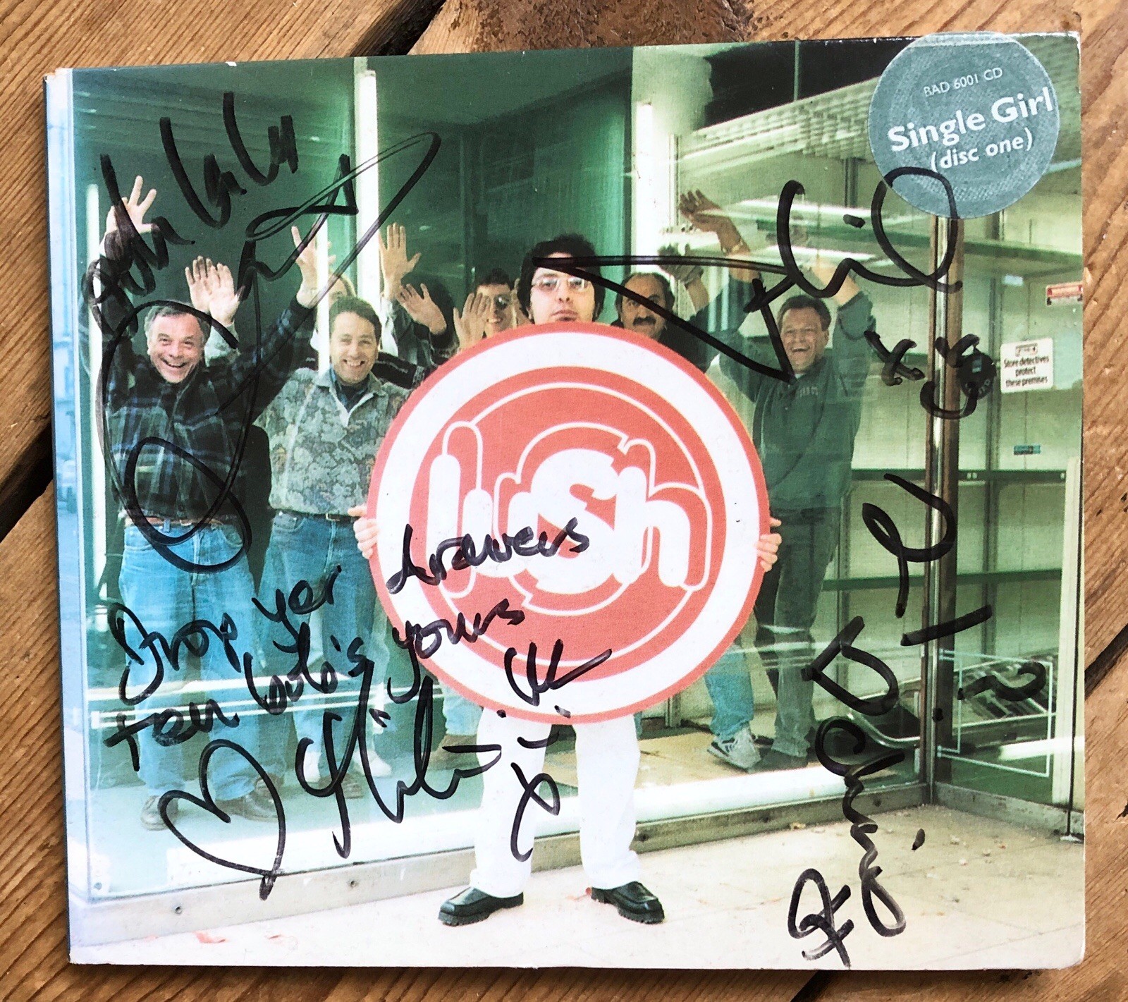 LUSH Single Girl (Disc One) Rare Signed CD – BAD 6001 CD
