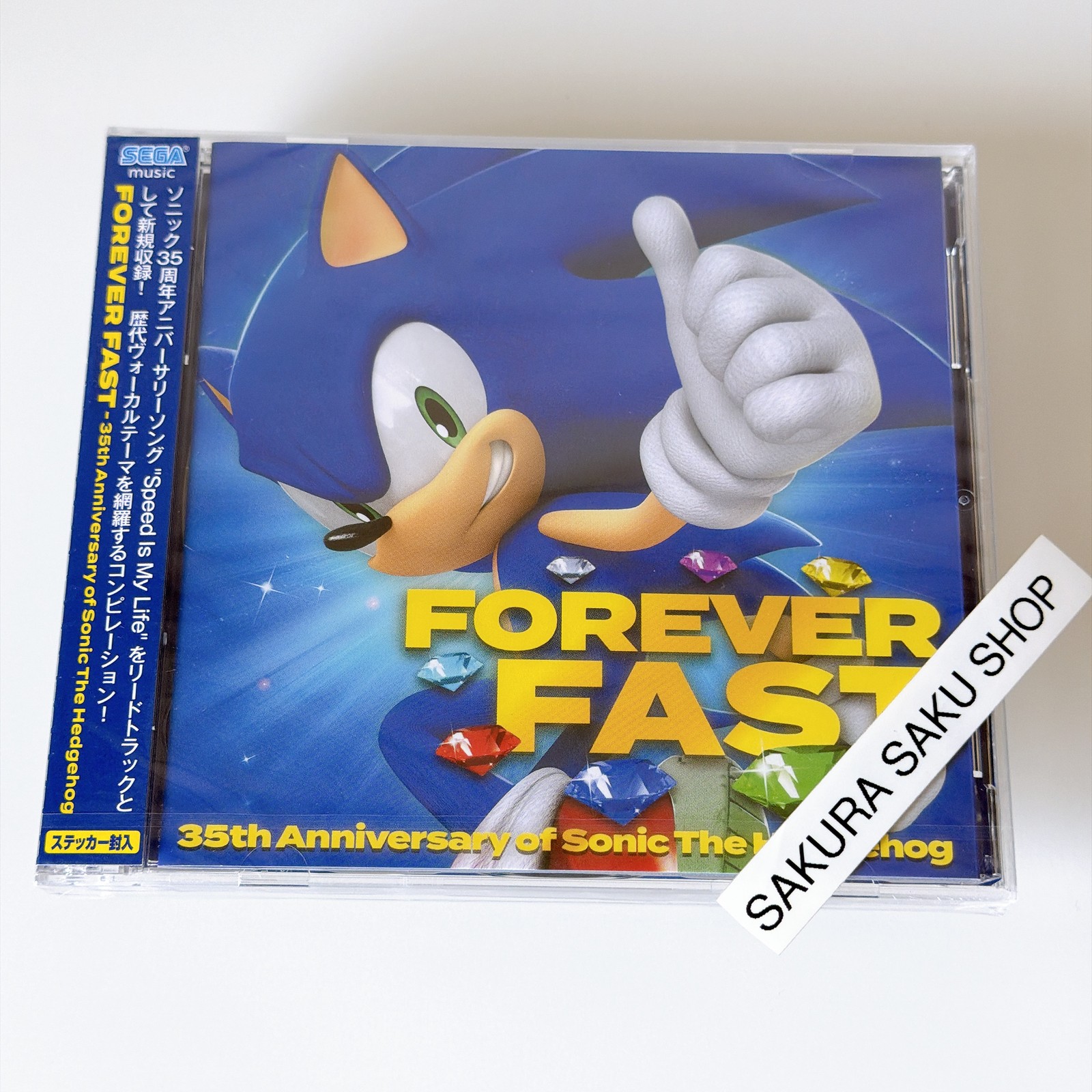 SONIC THE HEDGEHOG Forever Fast 35th Anniversary of Sonic The Hedgehog 2CD OBI