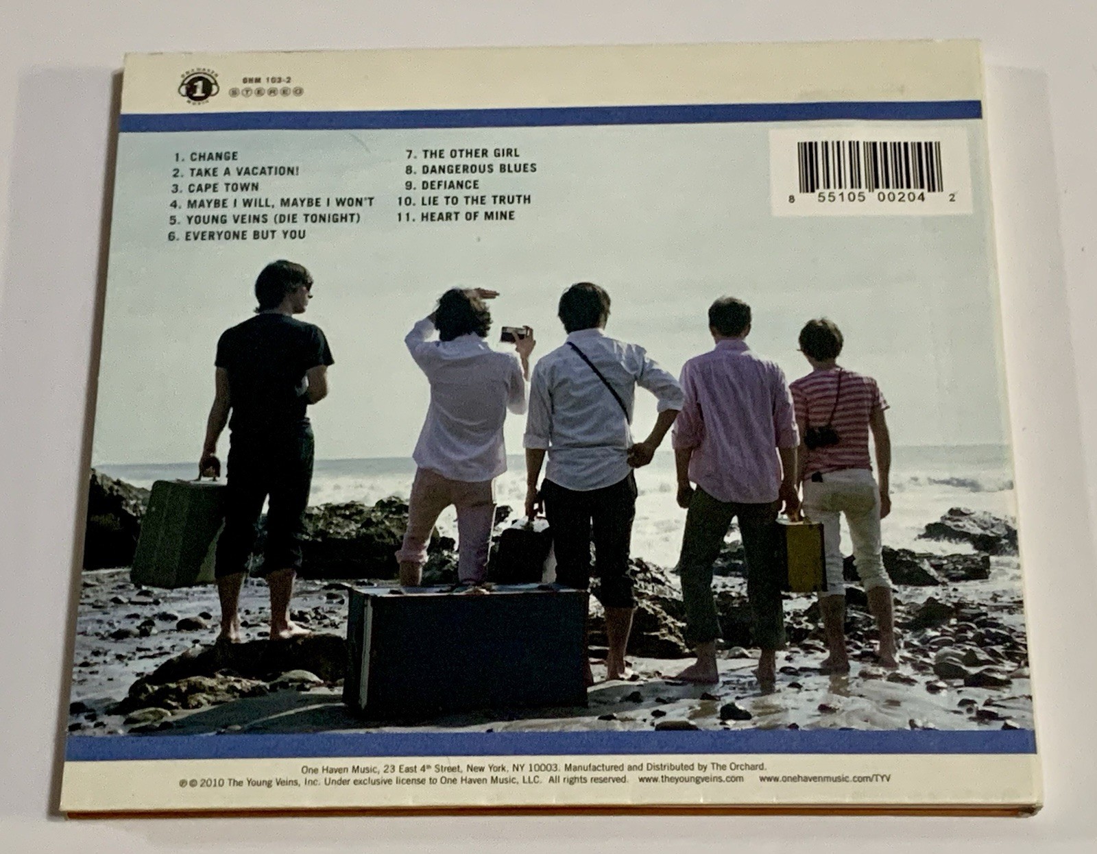Rare The Young Veins Take A Vacation! Digipak CD Album 2010 One Haven OHM-103-2