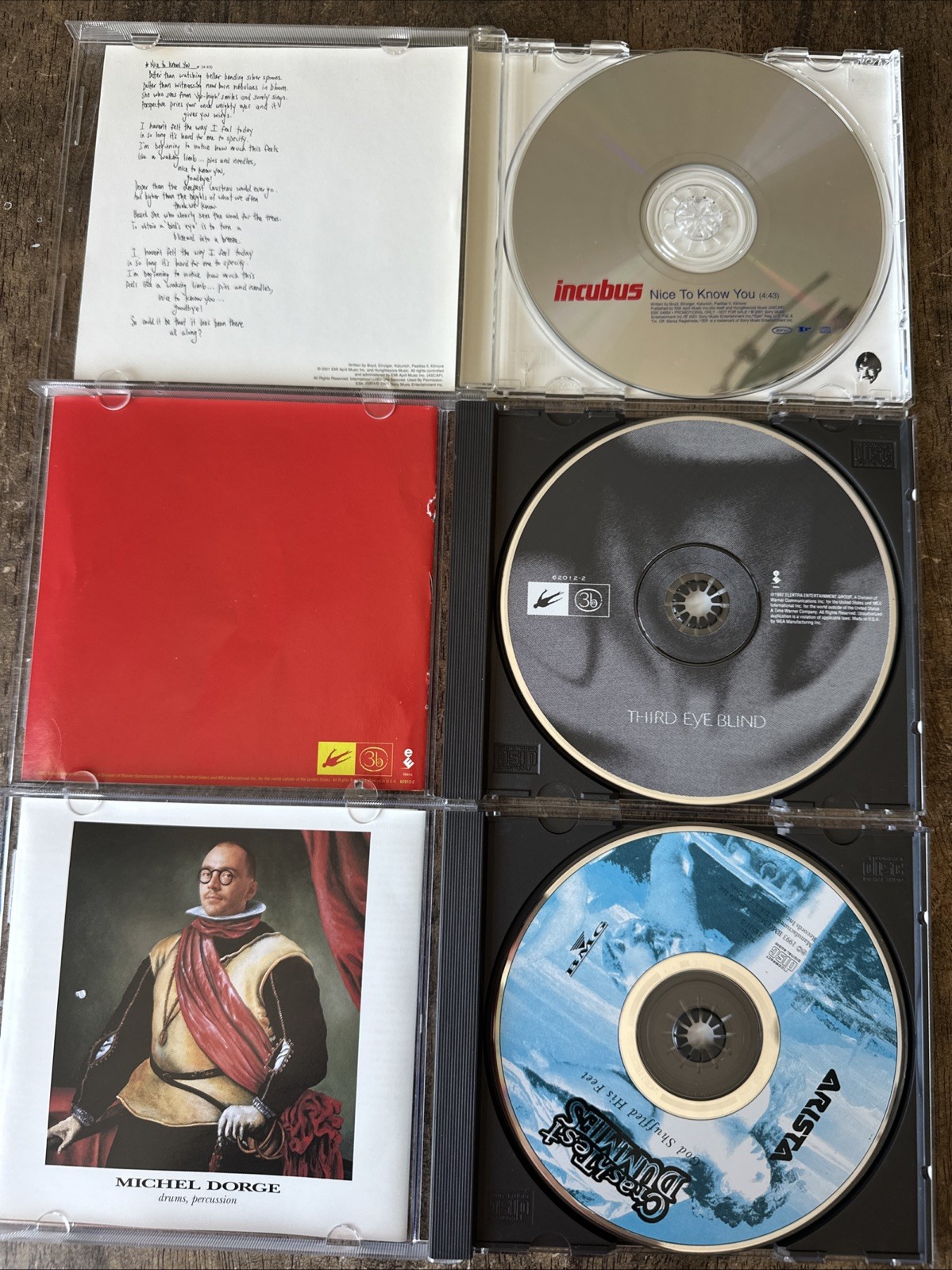 CD LOT 6 90s Grunge Alt Rock Punk Incubus No Doubt LIVE Hootie 3 Eye Blind EX