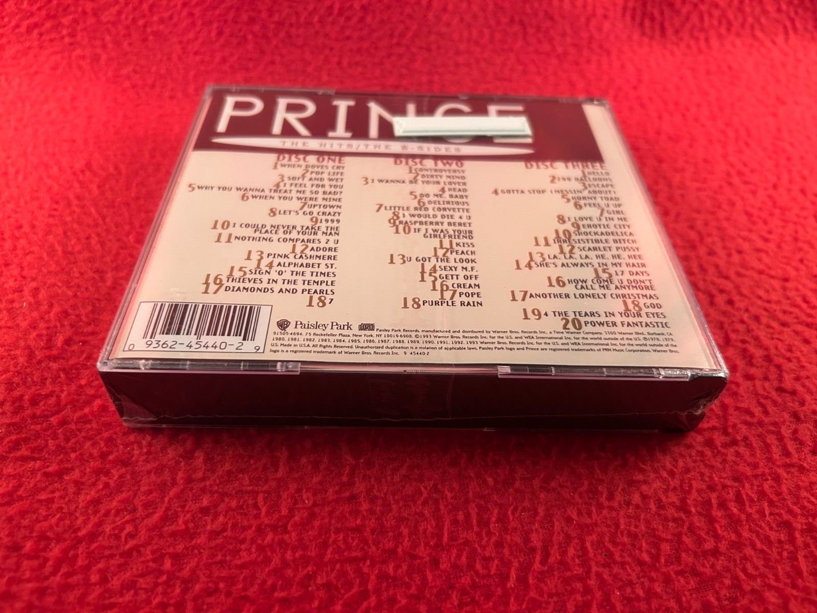 The Hits & B-Sides by Prince CD 1993 BRAND NEW SEALED Nothing Compares 2 U USA