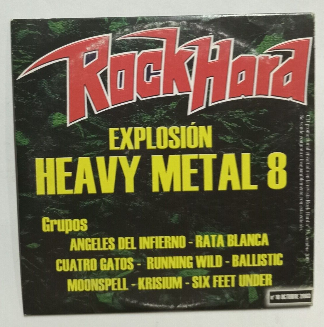 EXPLOSION HEAVY METAL 8 FEAT. RATA BLANCA, 2003 SPANISH CD ALBUM, PROMO