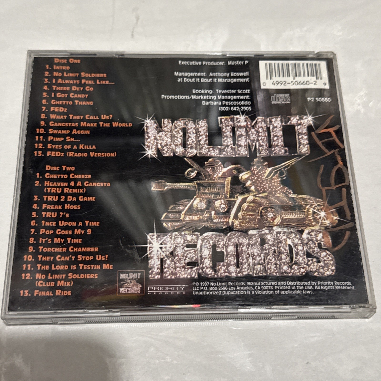 TRU – Tru 2 Da Game (2 Disc CD, 1997) Master P, C-Murder, Silk, No Limit Records