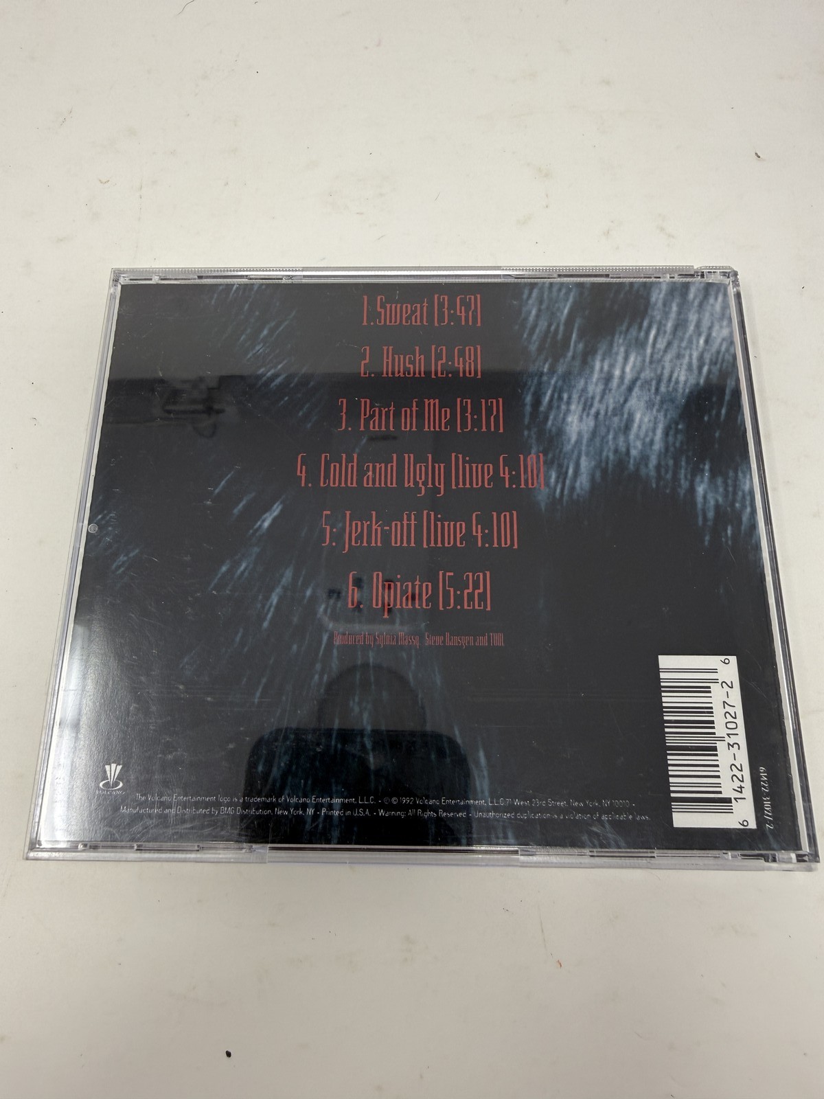 Tool Opiate CD 1992 Parental Advisory Used