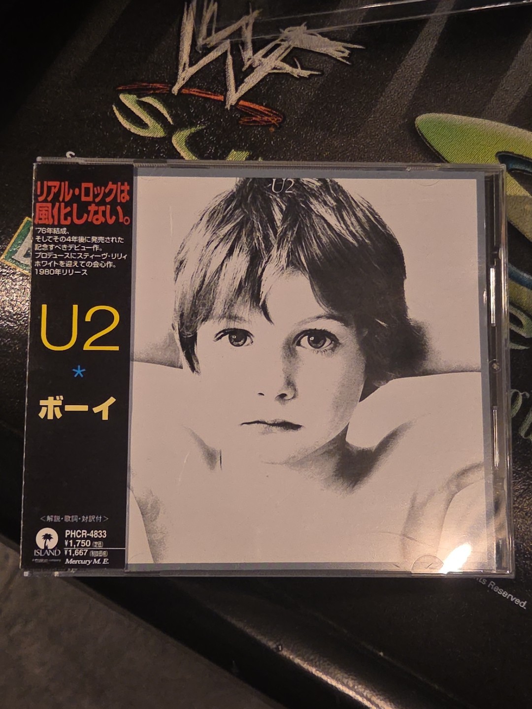 U2 Boy CD With OBI 1992 Japan Island PHCR-4833 Mercury Steve Lillywhite