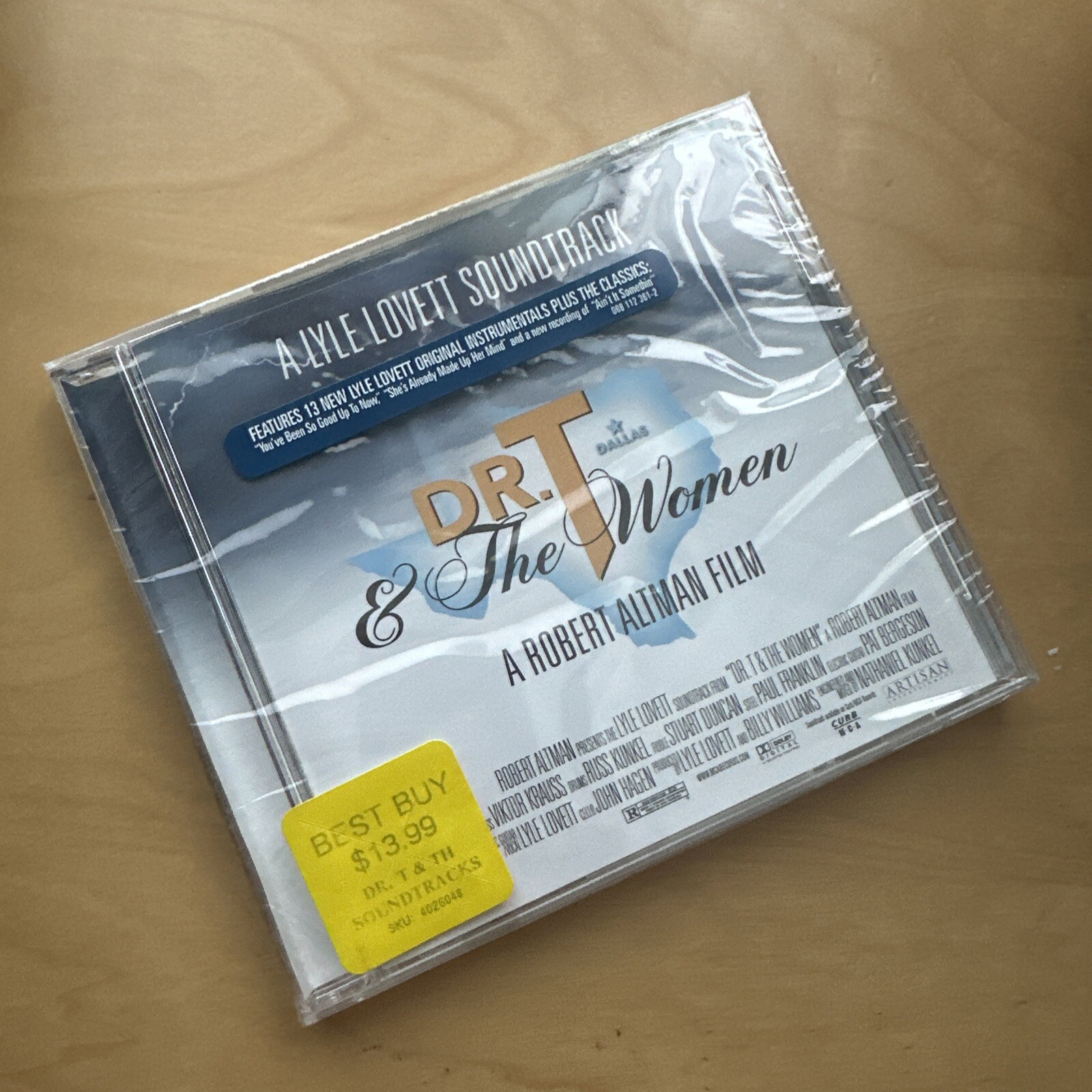 DR. T AND THE WOMEN Music from Motion Picture CD Lyle Lovett OST Soundtrack HYPE