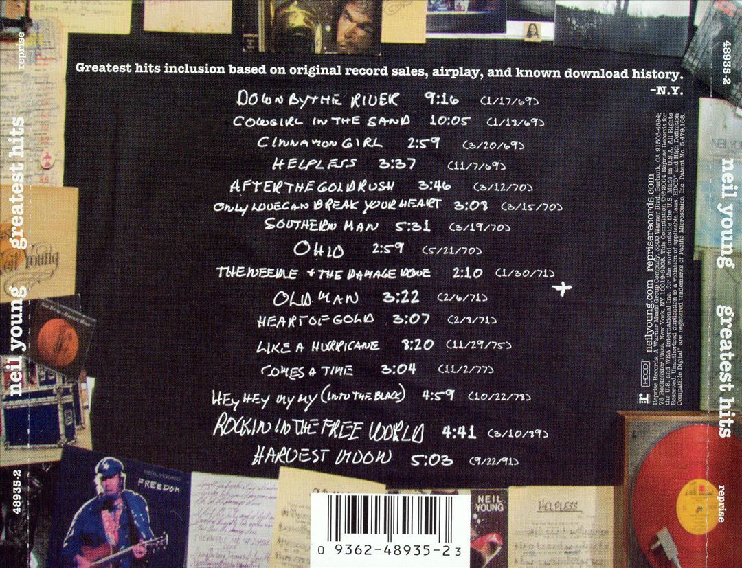 NEIL YOUNG – GREATEST HITS NEW CD