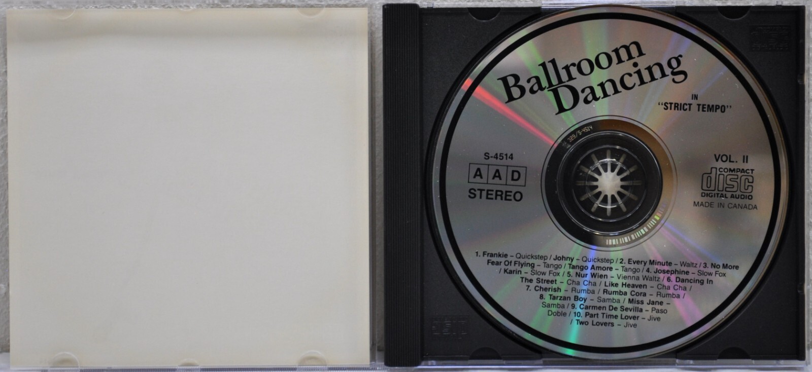 Ballroom Dancing – Volumes 1 and 2 – Strict Tempo – 2 CD’s [S-4513 and S-4514]